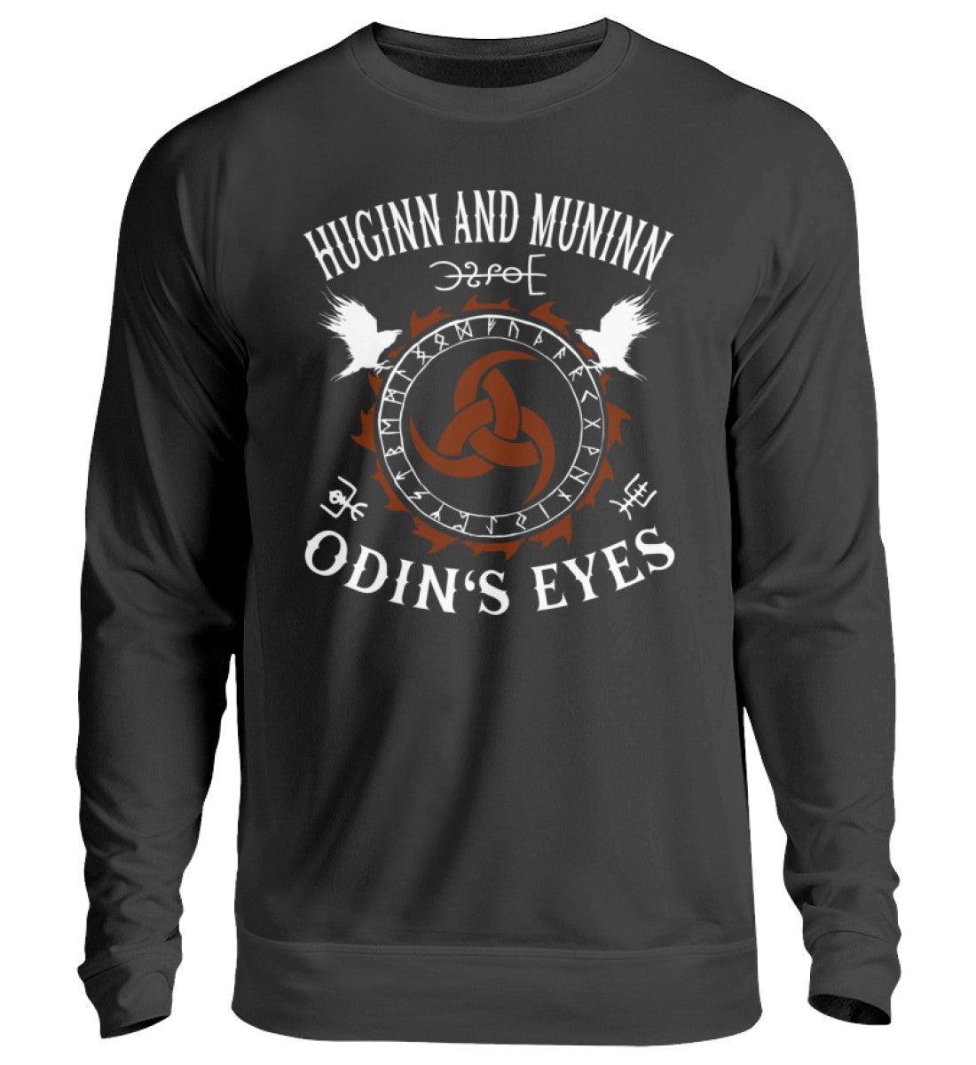 Wikinger-Sweatshirt "Odins Augen" - Pullover für Wikinger-Fans und Schildmaiden, mit Huginn und Muninn, Runenkreis - Nordic Viking Wear