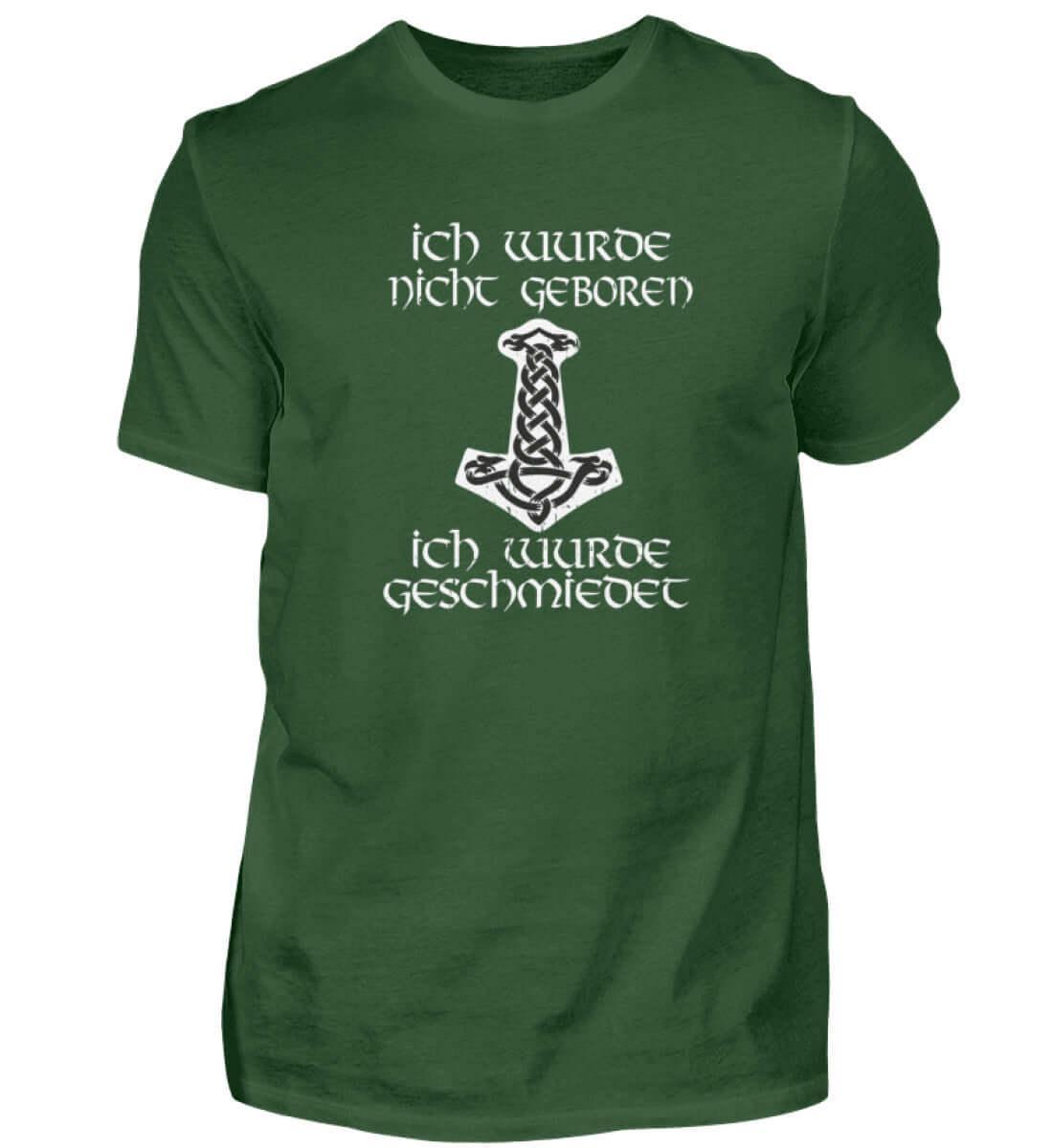 Wikinger Premiumshirt 'Geschmiedet, Nicht Geboren' – Stärke und Entschlossenheit - Nordic Viking Wear