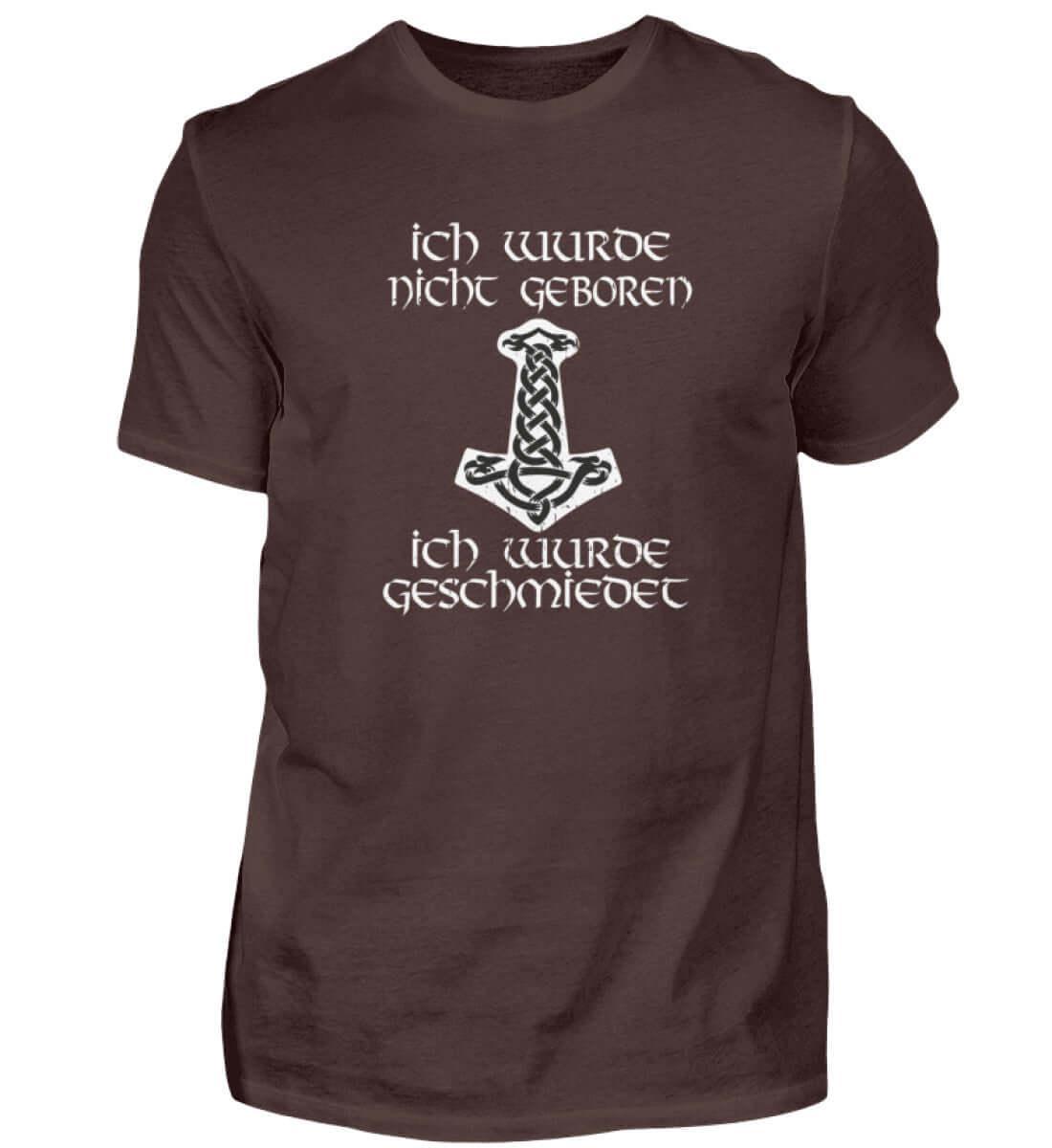 Wikinger Premiumshirt 'Geschmiedet, Nicht Geboren' – Stärke und Entschlossenheit - Nordic Viking Wear