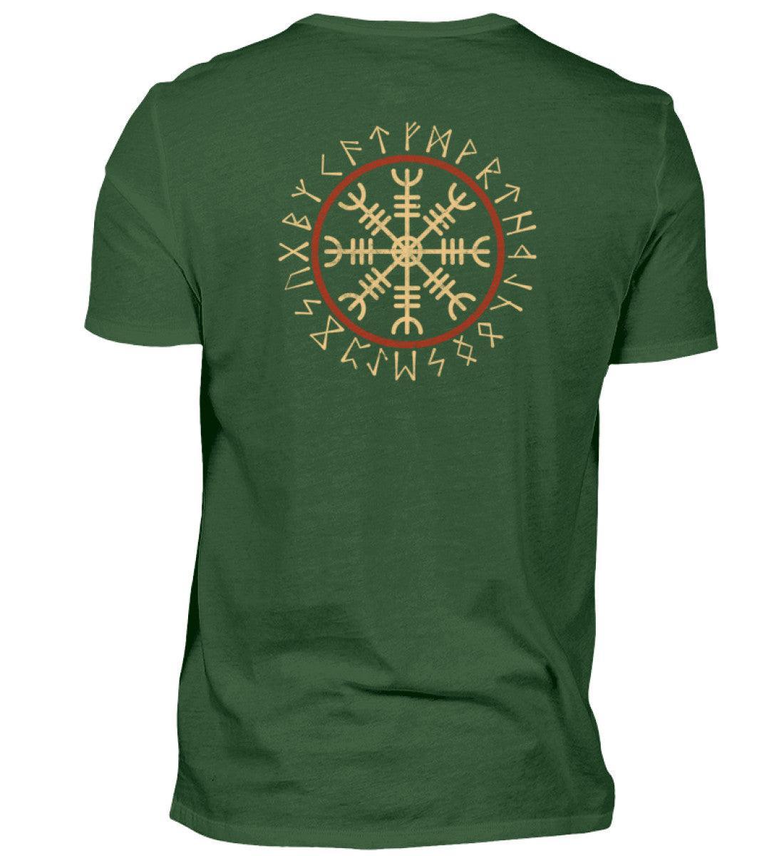 Wikinger Premiumshirt Helm Of Awe Front Back - Nordic Viking Wear