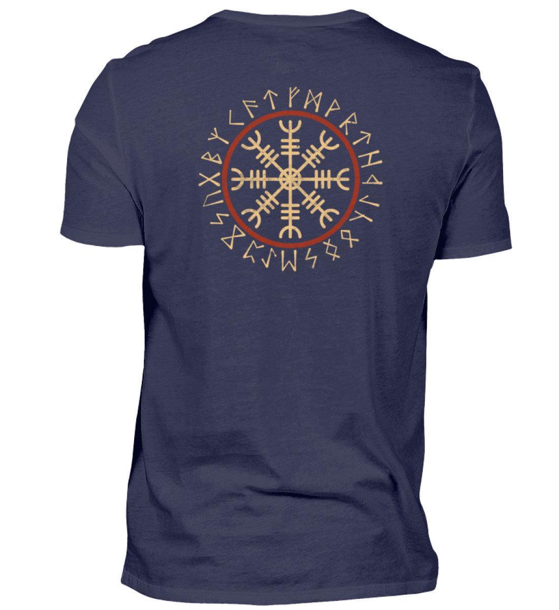 Wikinger Premiumshirt Helm Of Awe Front Back - Nordic Viking Wear