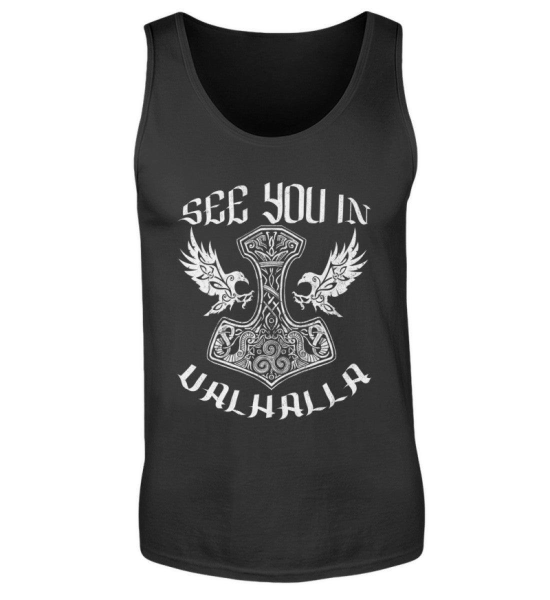See You In Valhalla" Wikinger-Tanktop – Ehrenvolles Krieger-Design - Nordic Viking Wear