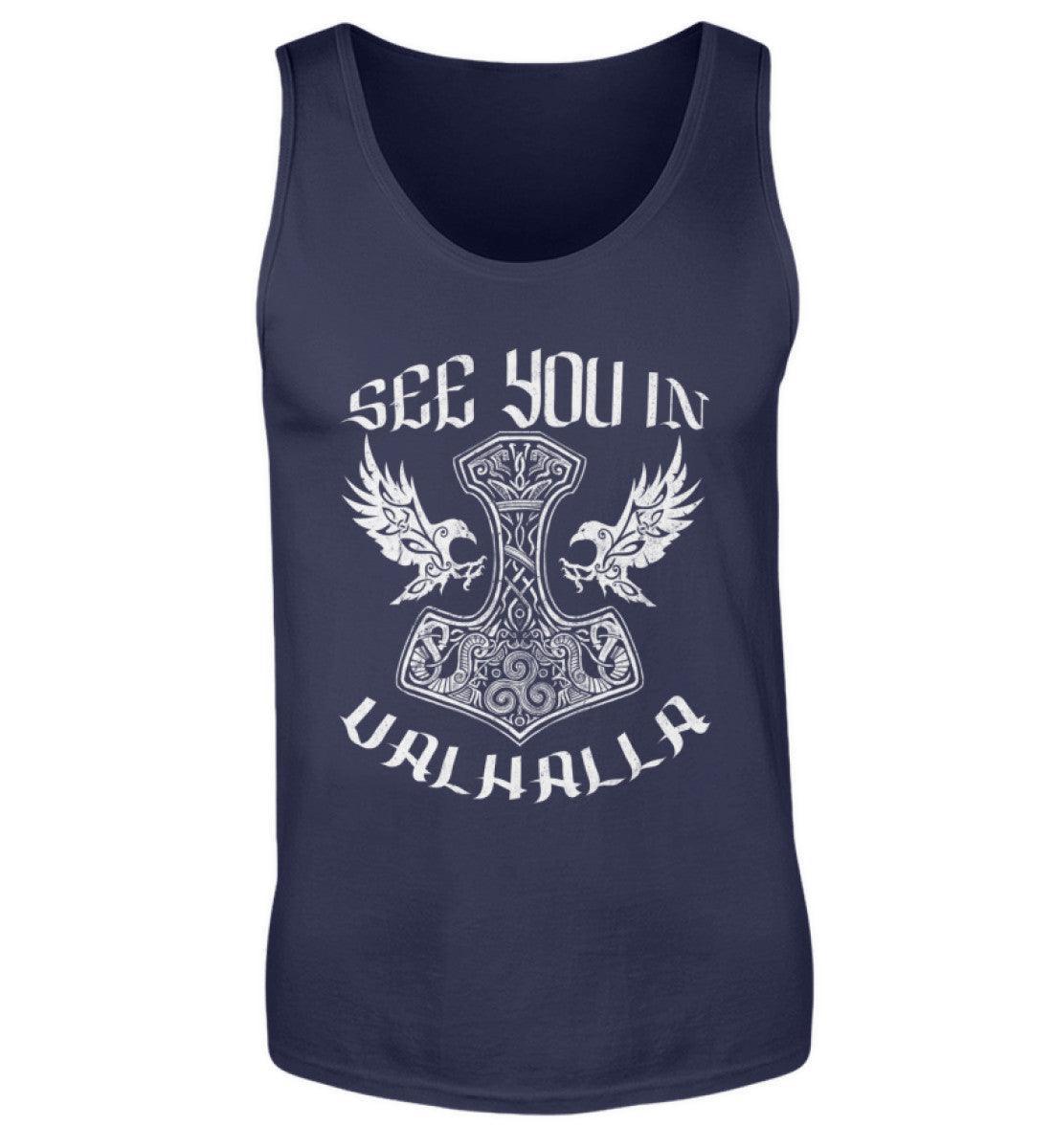 See You In Valhalla" Wikinger-Tanktop – Ehrenvolles Krieger-Design - Nordic Viking Wear