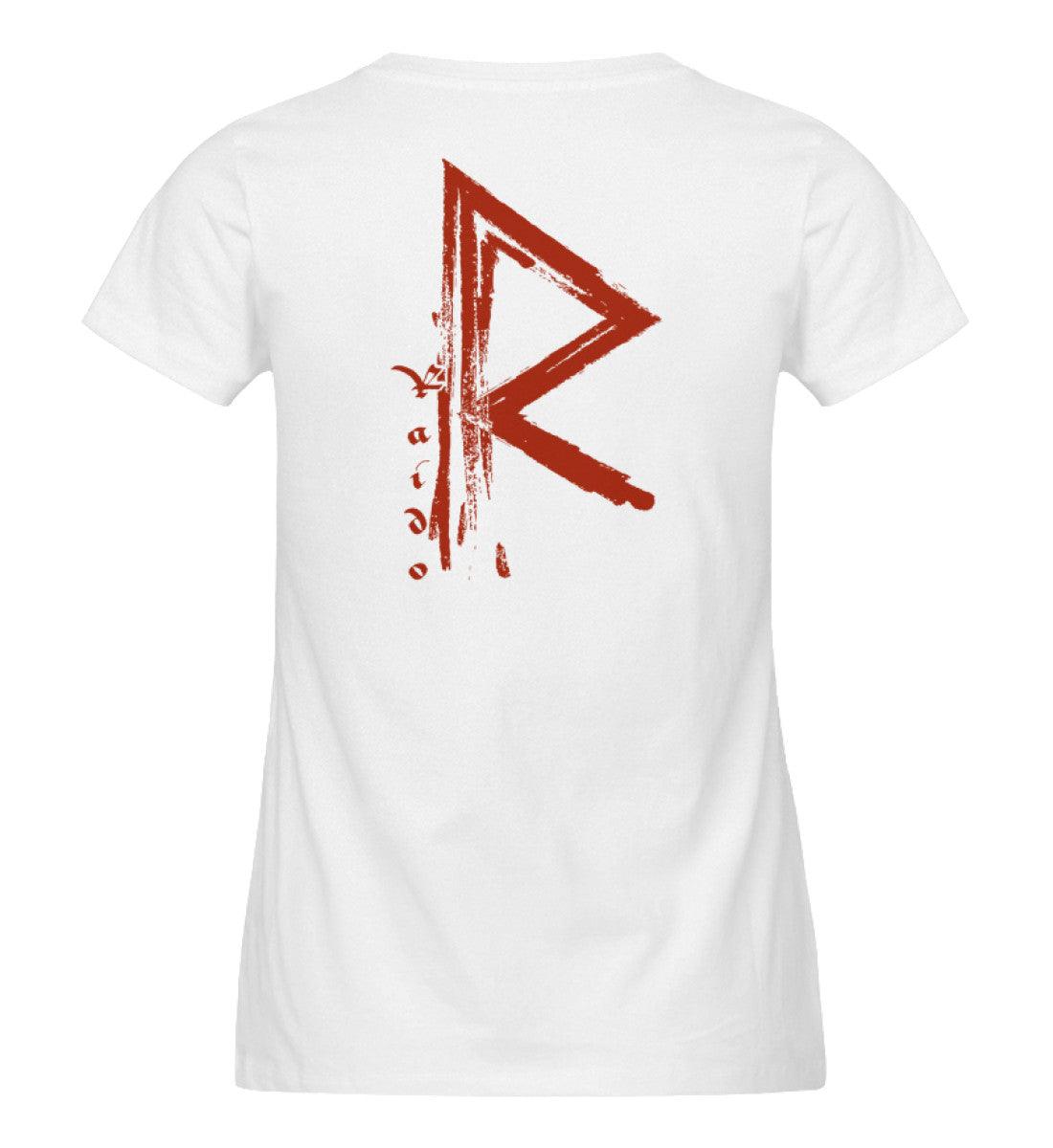 Schildmaiden Expresser Shirt mit Rune Raido - Wikinger-Design für Reisende & Abenteurer - Nordische Mythologie" - Nordic Viking Wear