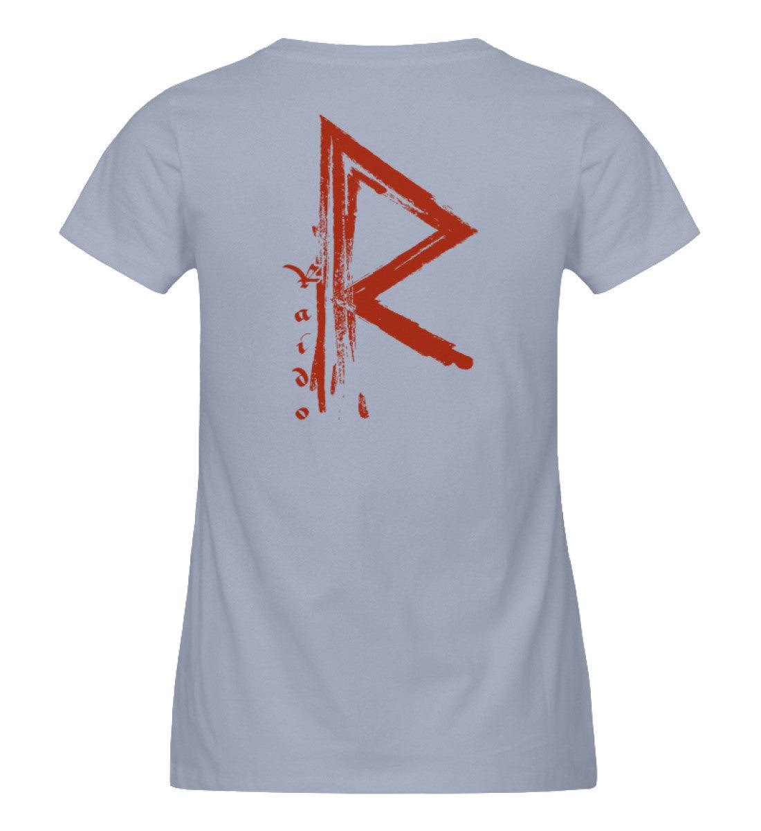 Schildmaiden Expresser Shirt mit Rune Raido - Wikinger-Design für Reisende & Abenteurer - Nordische Mythologie" - Nordic Viking Wear