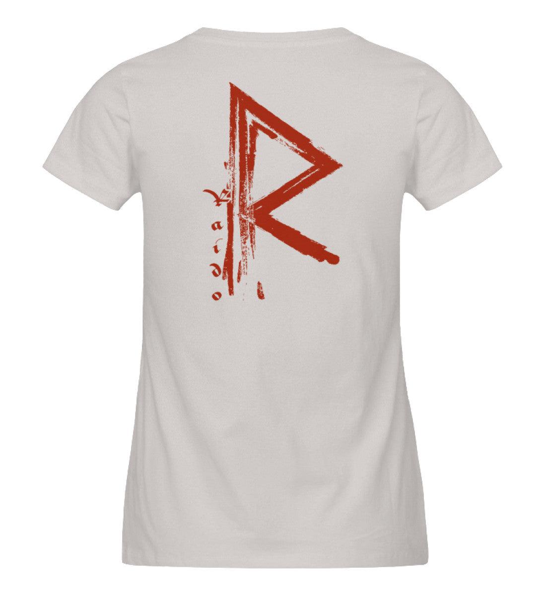 Schildmaiden Expresser Shirt mit Rune Raido - Wikinger-Design für Reisende & Abenteurer - Nordische Mythologie" - Nordic Viking Wear