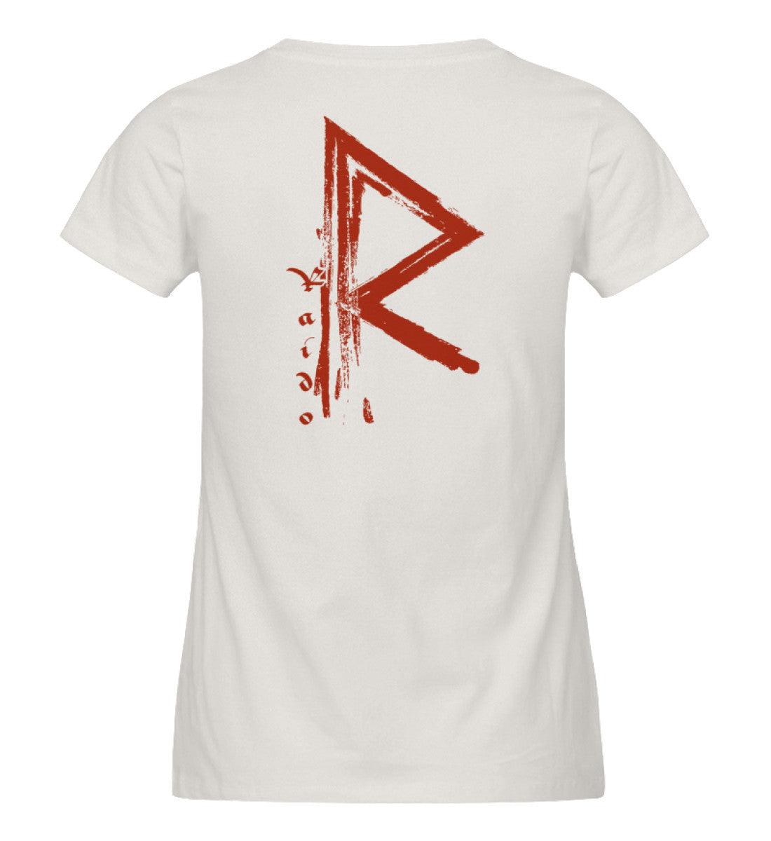 Schildmaiden Expresser Shirt mit Rune Raido - Wikinger-Design für Reisende & Abenteurer - Nordische Mythologie" - Nordic Viking Wear