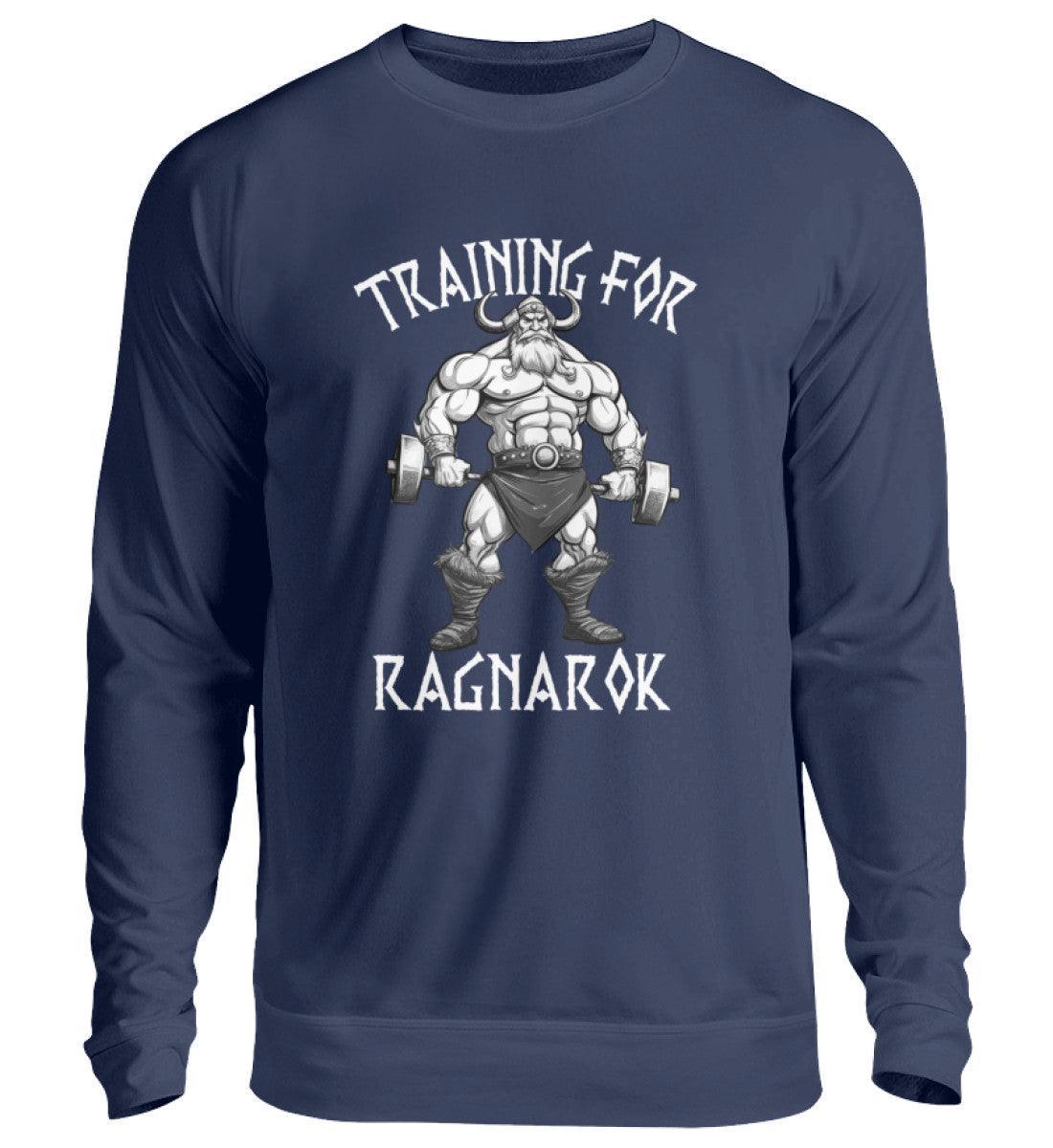 Wikinger Bodybuilder Sweatshirt "Training für Ragnarök" – Motivation & Stärke für das Fitnessstudio - Nordic Viking Wear
