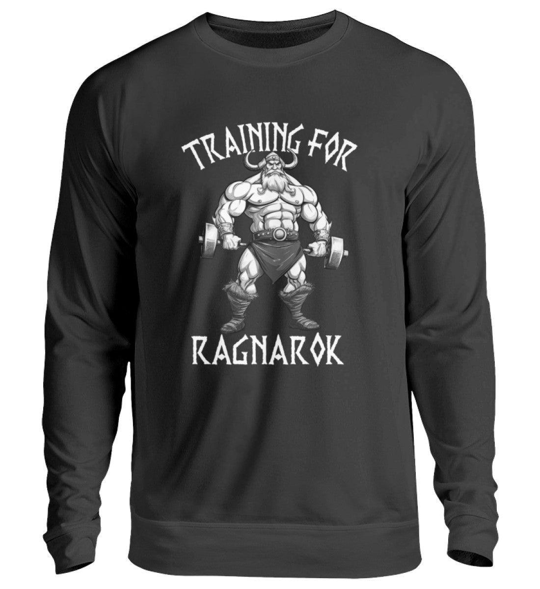 Wikinger Bodybuilder Sweatshirt "Training für Ragnarök" – Motivation & Stärke für das Fitnessstudio - Nordic Viking Wear