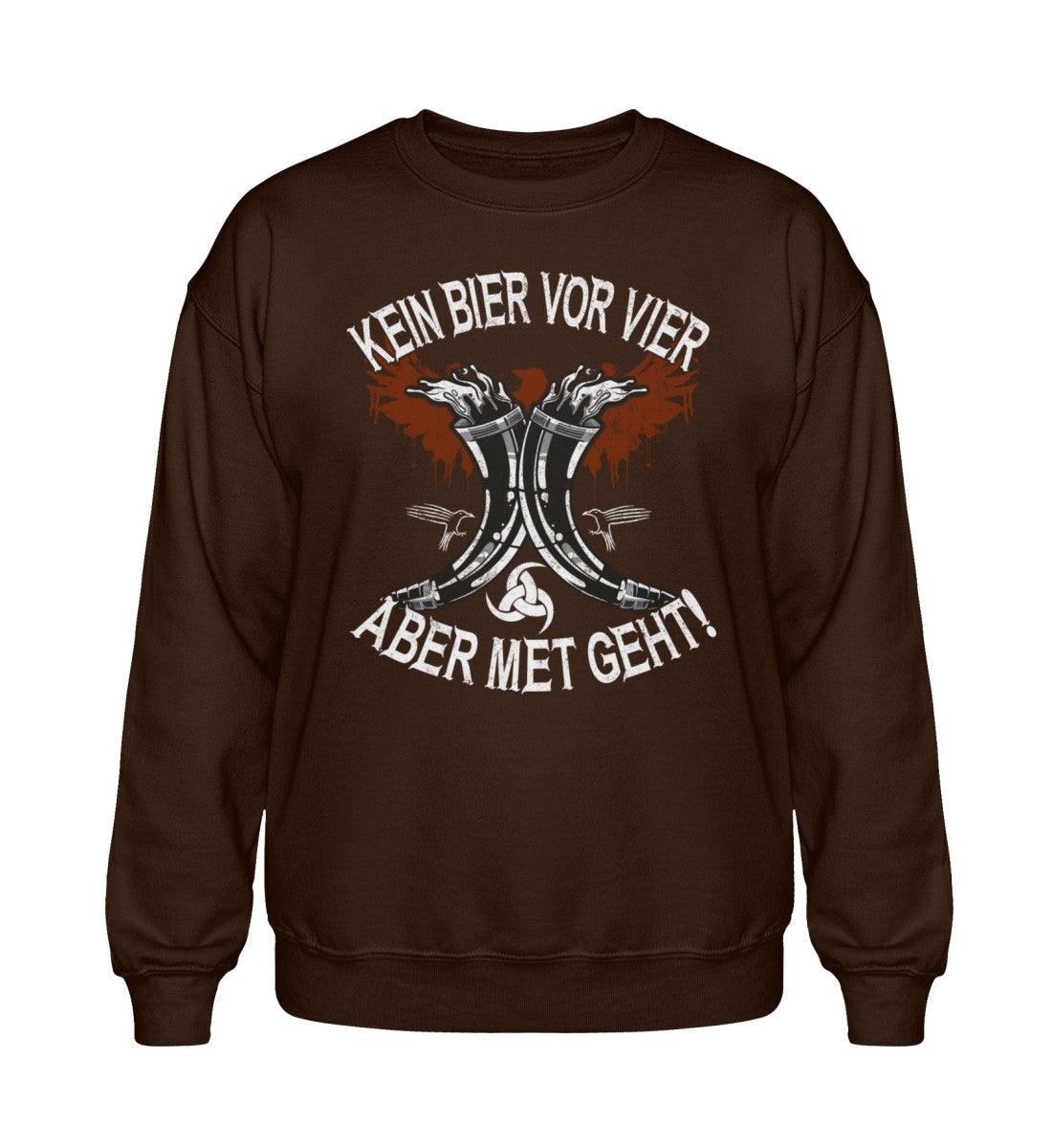 Heavy Blend Wikinger Sweatshirt – Kein Bier vor Vier, aber Met geht! - Nordic Viking Wear