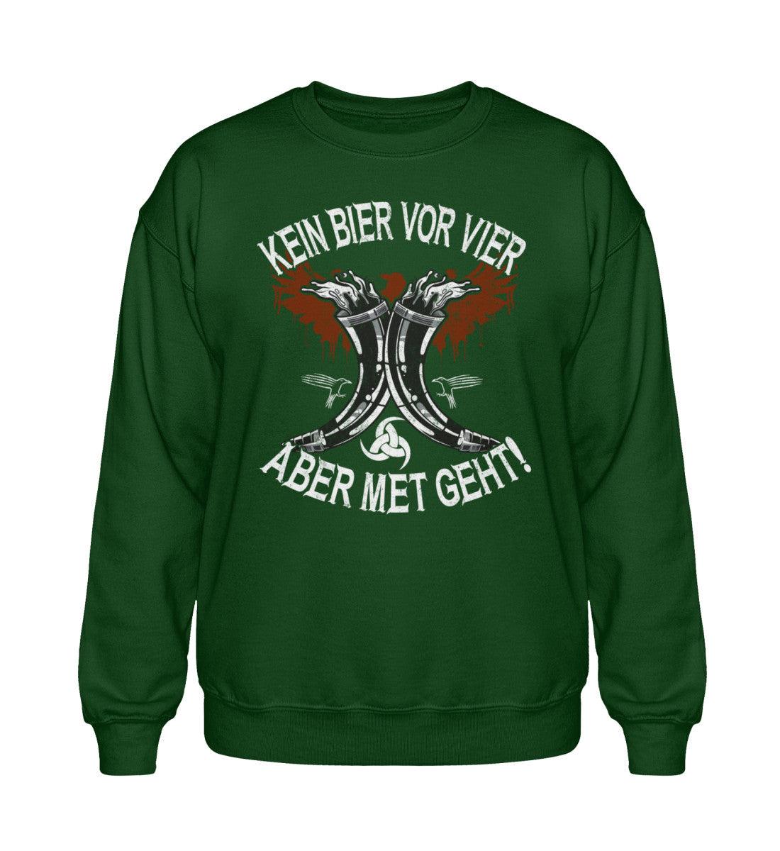 Heavy Blend Wikinger Sweatshirt – Kein Bier vor Vier, aber Met geht! - Nordic Viking Wear