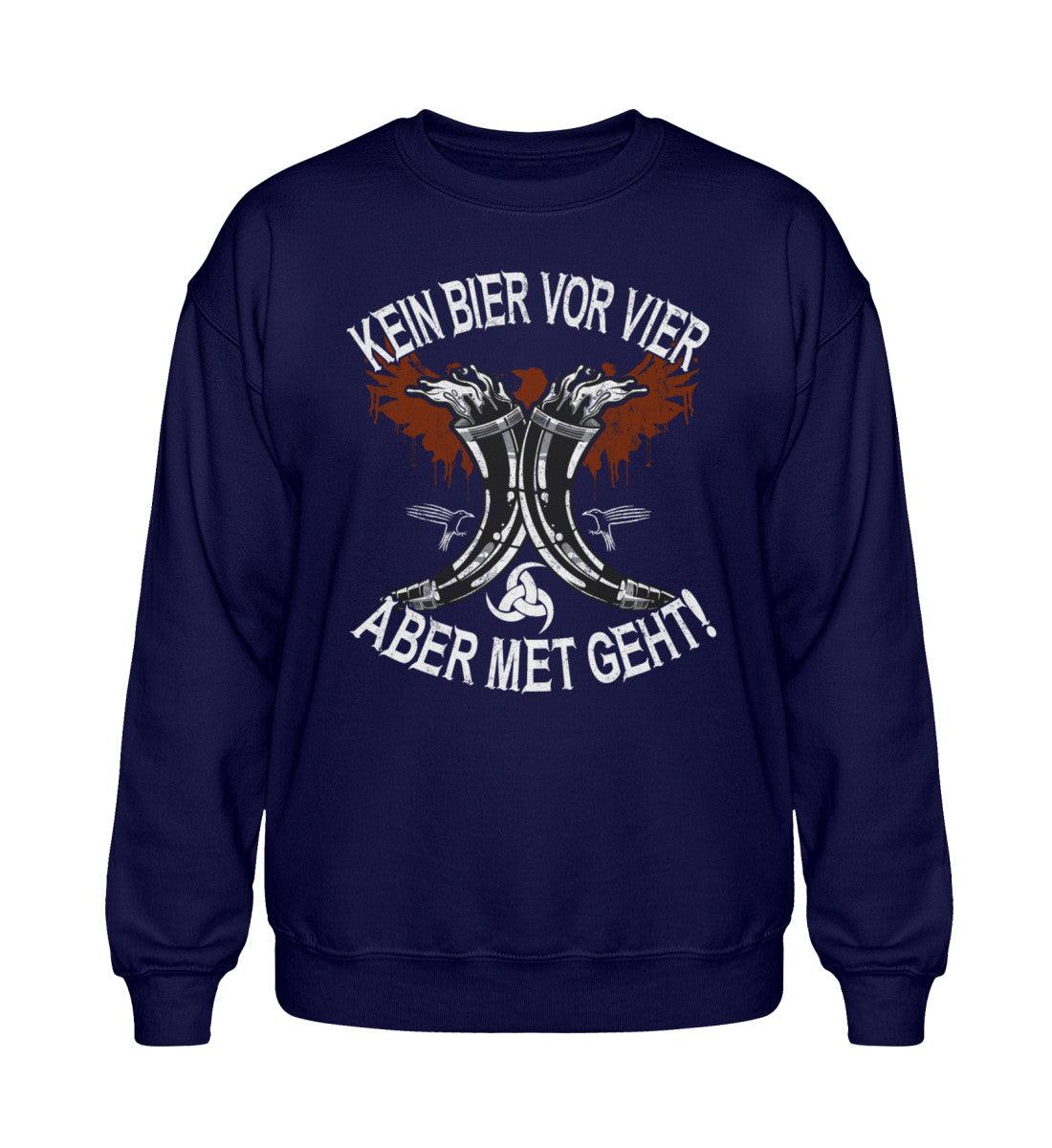 Heavy Blend Wikinger Sweatshirt – Kein Bier vor Vier, aber Met geht! - Nordic Viking Wear