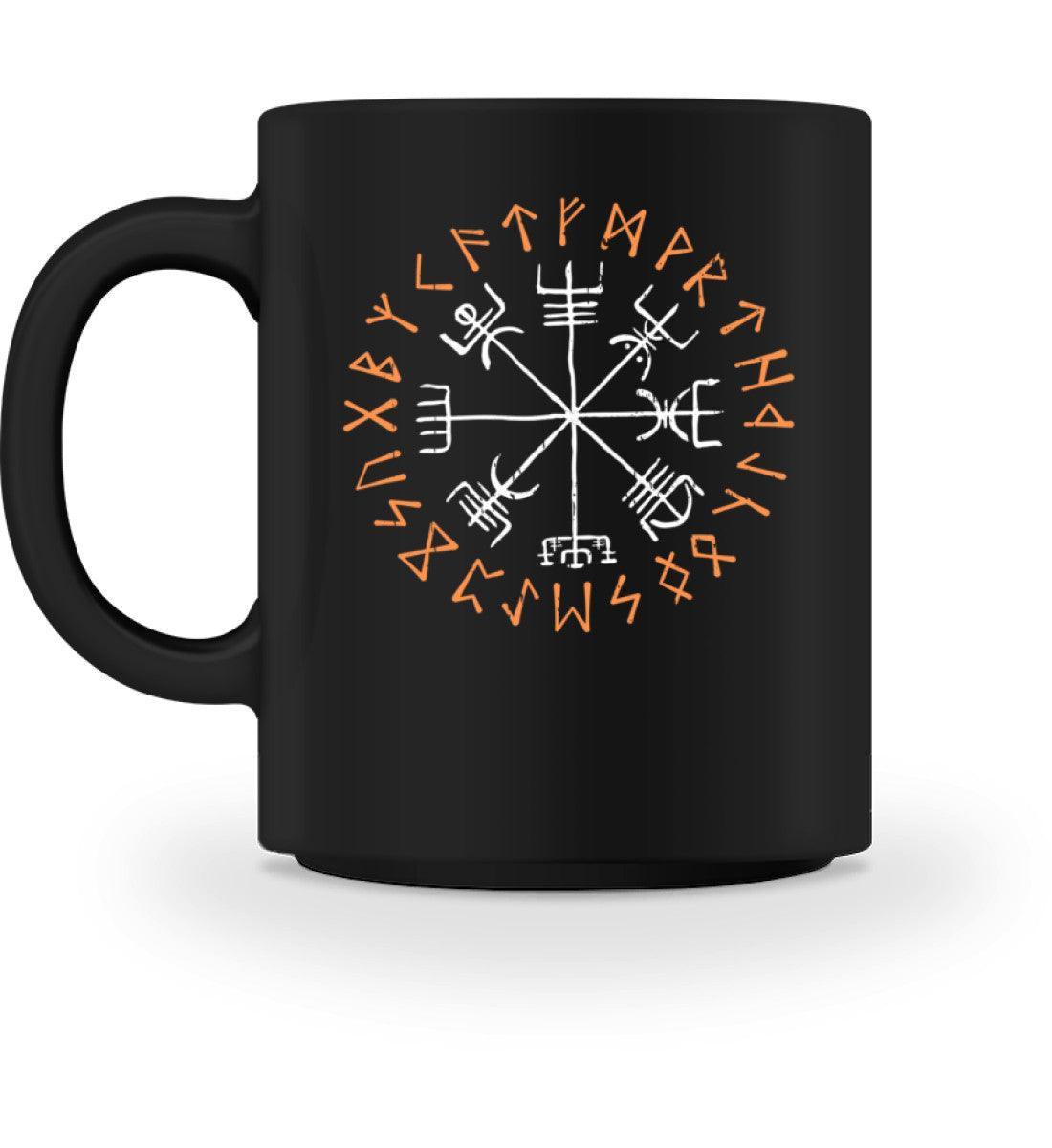Wikinger Tasse- Kompass Runen Symbol Tee - Nordischer Navigationspfad - Nordic Viking Wear
