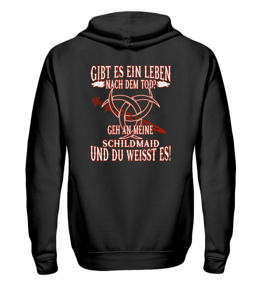 🔥 Zipp-Hoodie „Gibt es ein Leben nach dem Tod? – Schildmaid Edition“ 🔥 - Nordic Viking Wear