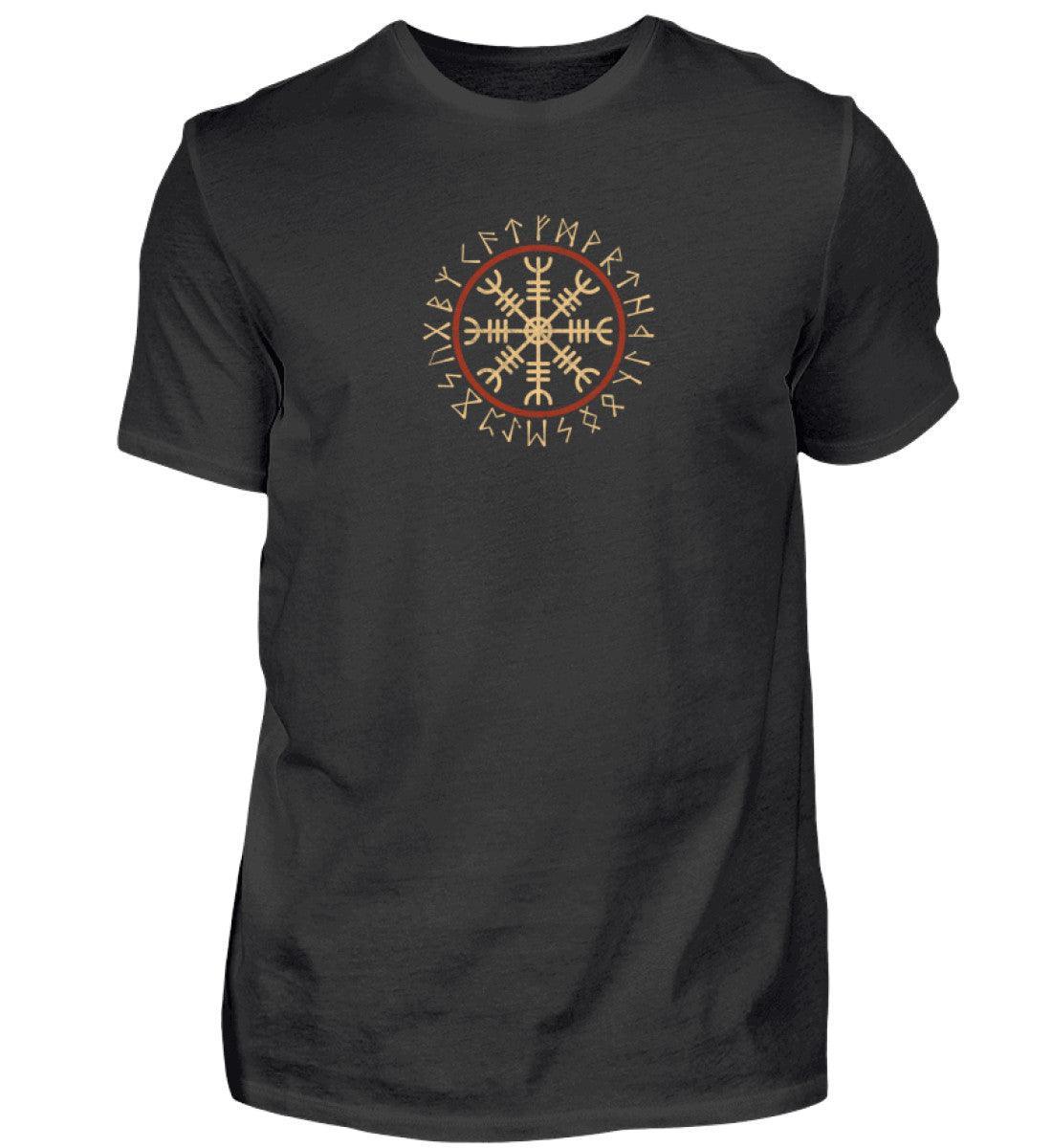 Wikinger Premiumshirt Helm Of Awe Front Back - Nordic Viking Wear