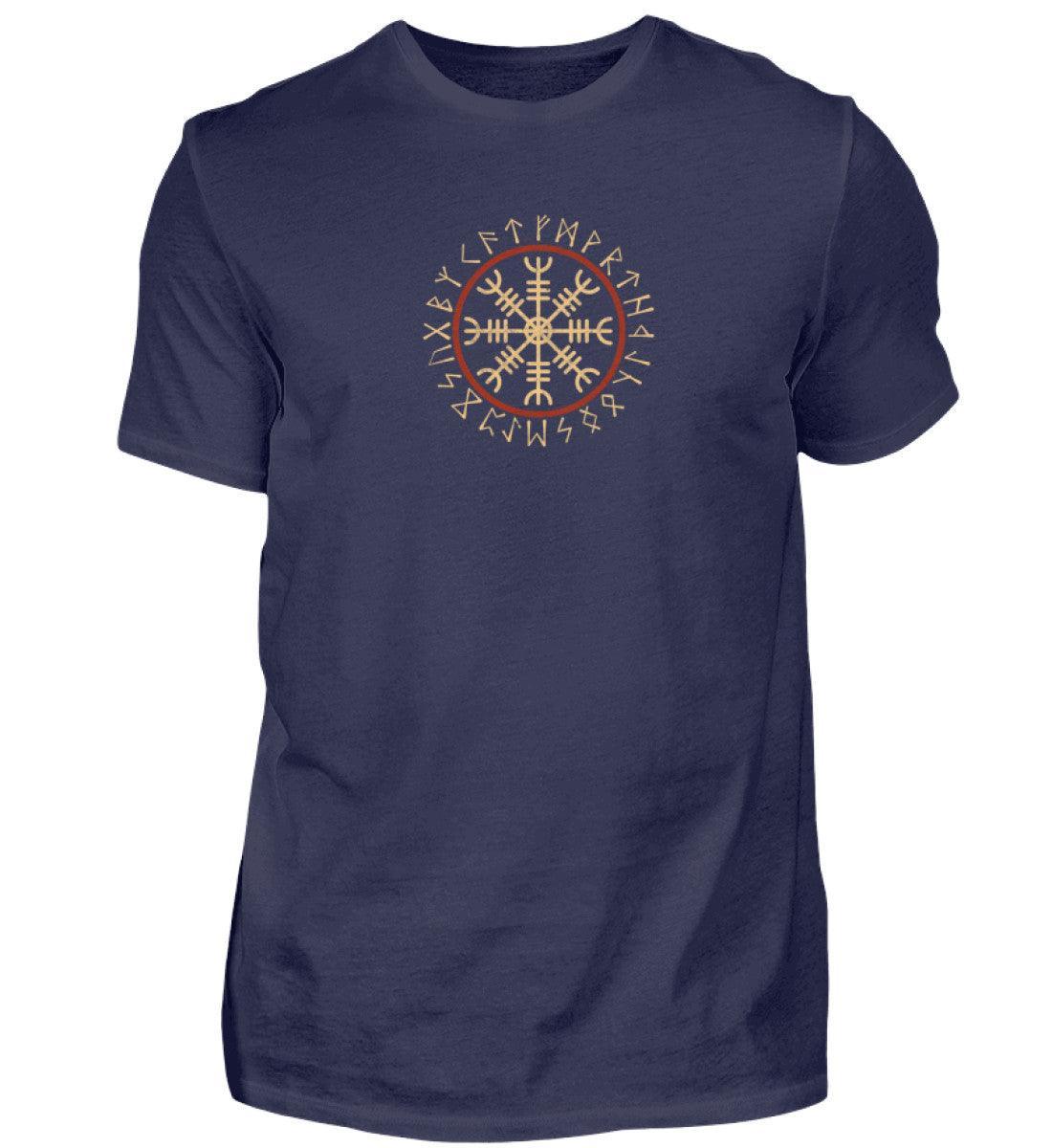 Wikinger Premiumshirt Helm Of Awe Front Back - Nordic Viking Wear