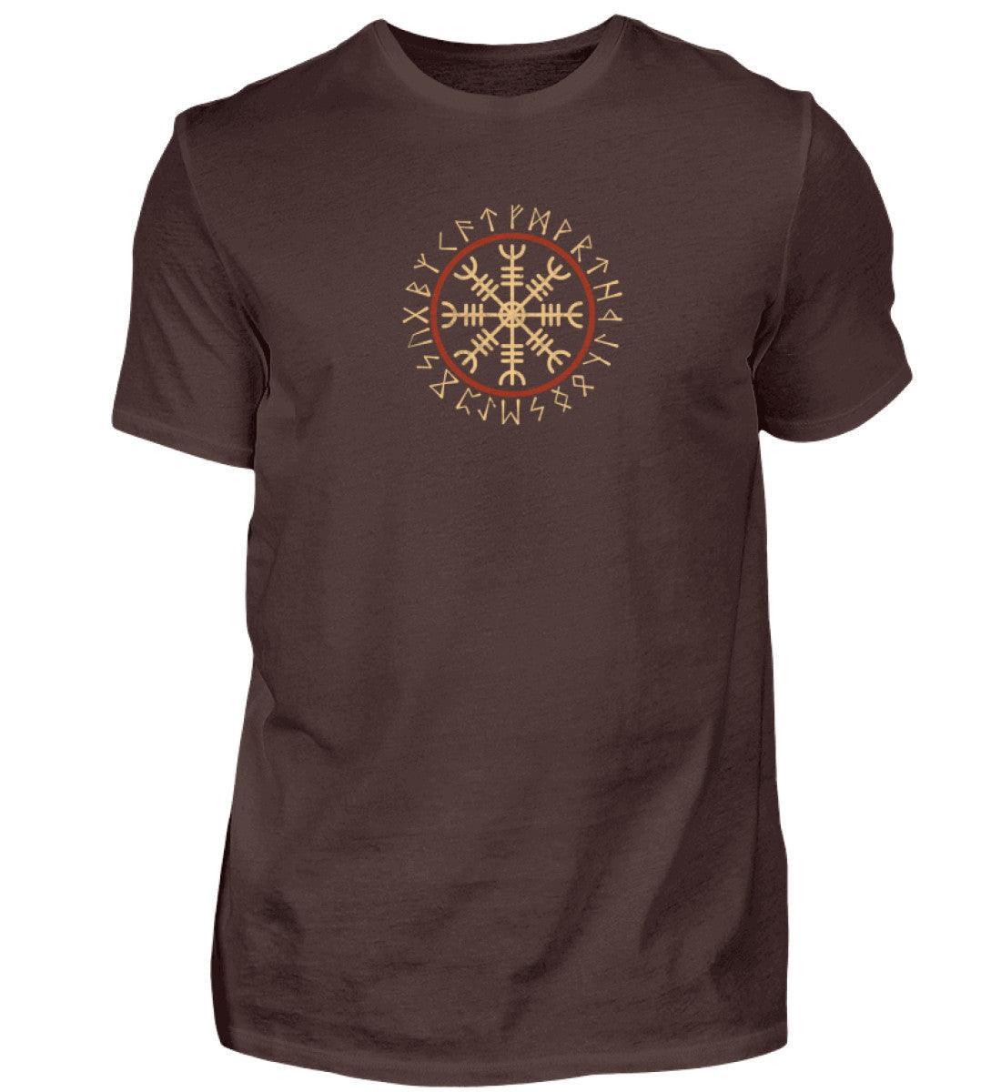 Wikinger Premiumshirt Helm Of Awe Front Back - Nordic Viking Wear