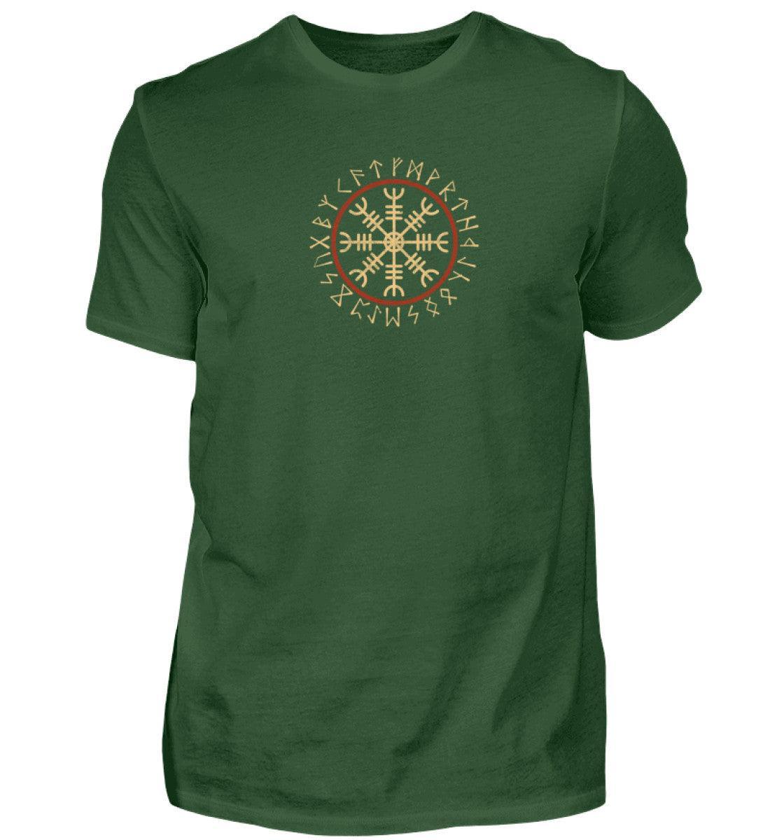 Wikinger Premiumshirt Helm Of Awe Front Back - Nordic Viking Wear