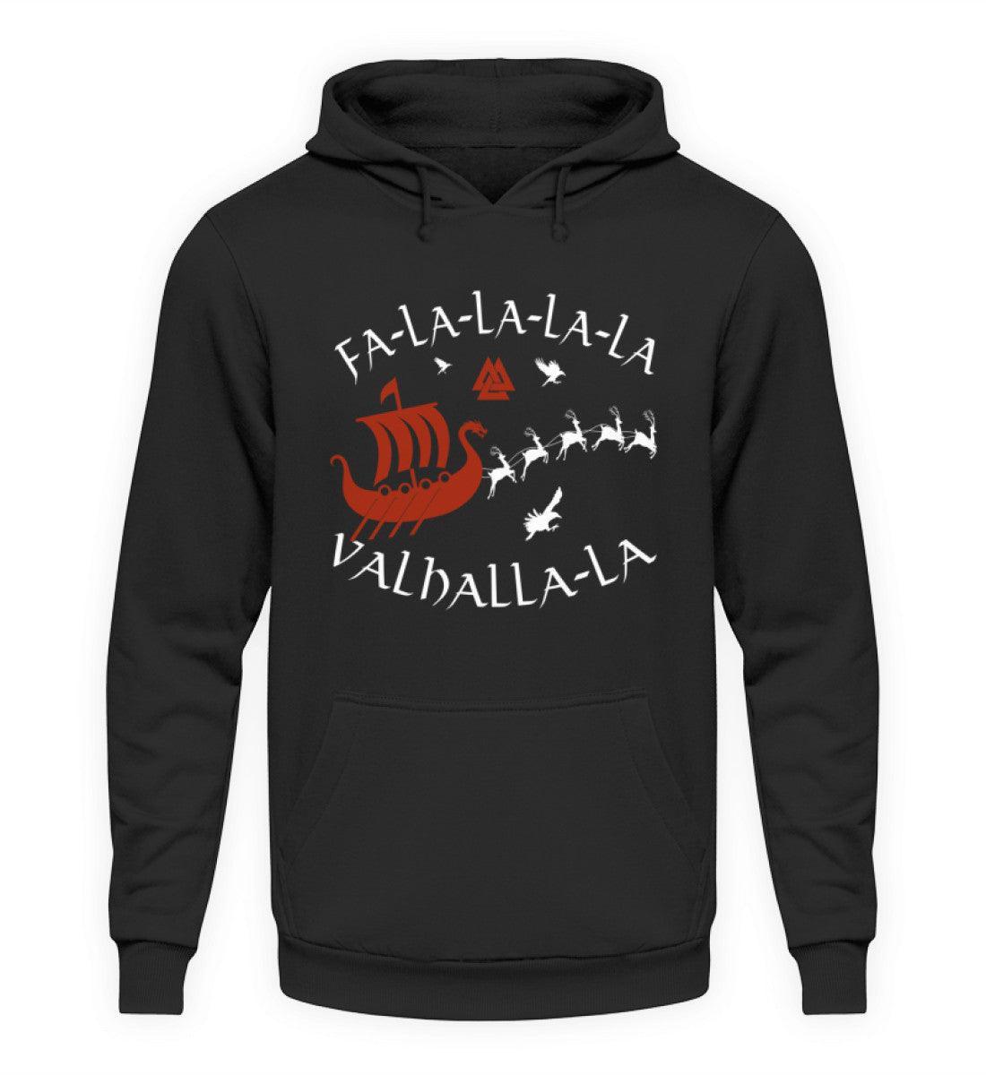Wikinger Hoodie "Fa-La-La-La Valhalla-La" - Nordische Mythologie Hoodie - Nordic Viking Wear