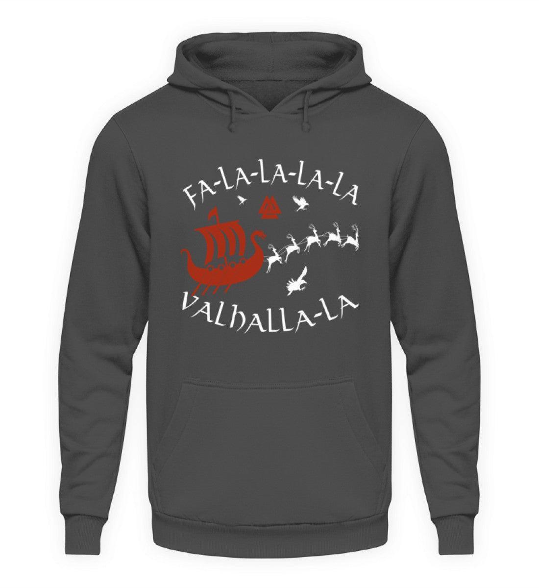 Wikinger Hoodie "Fa-La-La-La Valhalla-La" - Nordische Mythologie Hoodie - Nordic Viking Wear