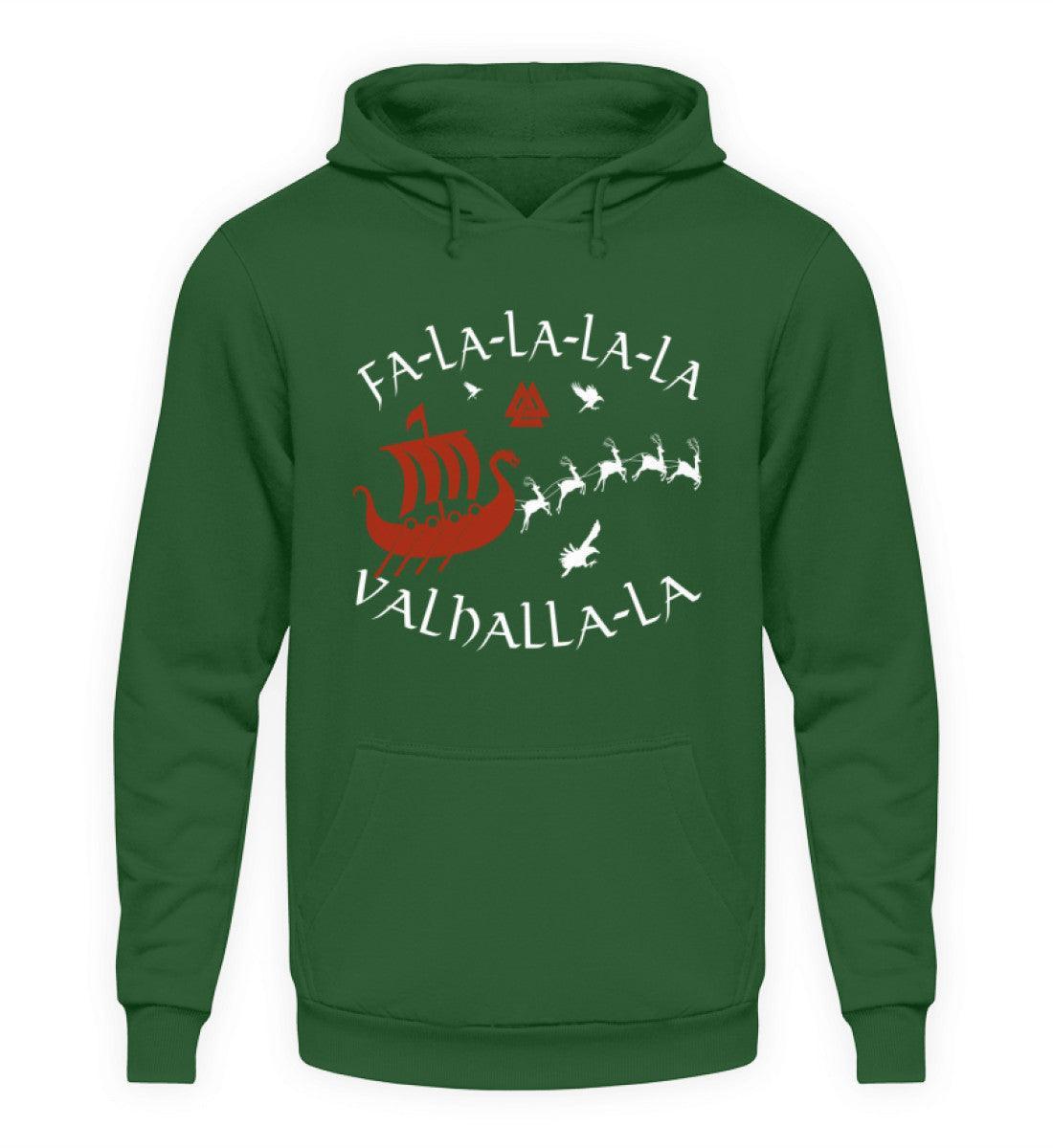 Wikinger Hoodie "Fa-La-La-La Valhalla-La" - Nordische Mythologie Hoodie - Nordic Viking Wear