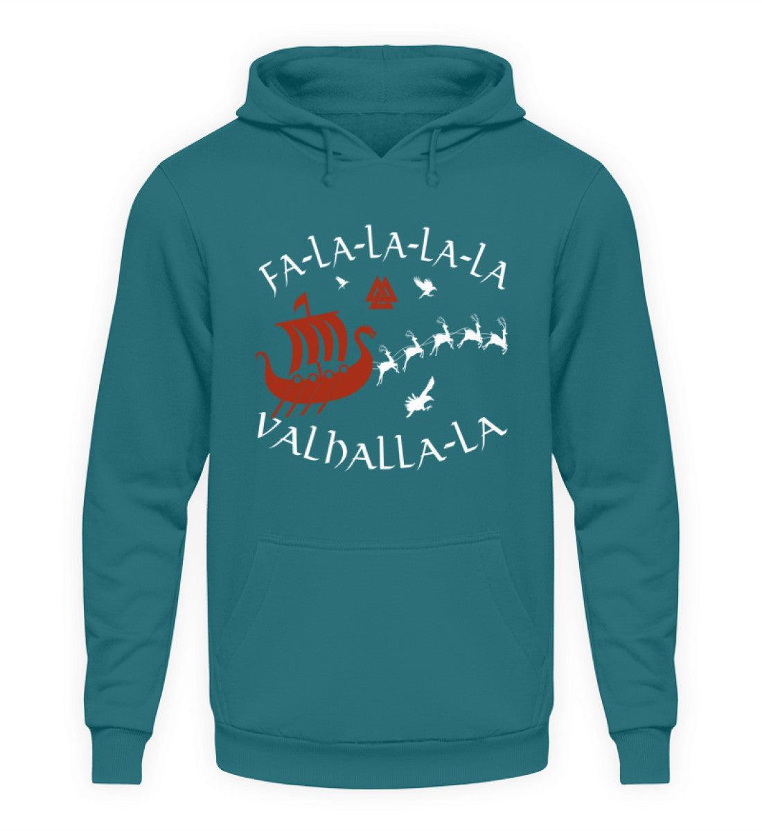 Wikinger Hoodie "Fa-La-La-La Valhalla-La" - Nordische Mythologie Hoodie - Nordic Viking Wear