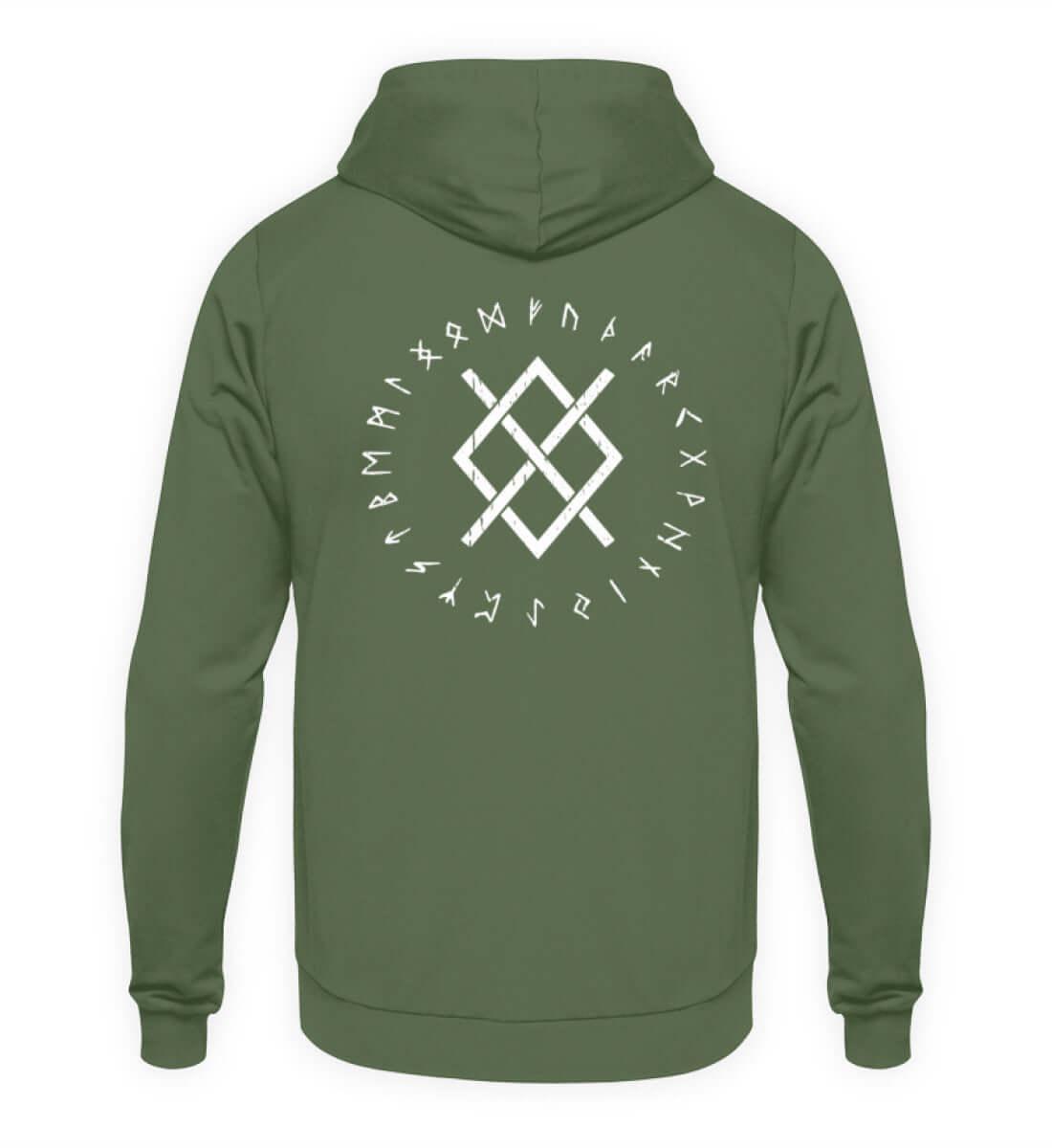 "Odins Gungnir Rune" Wikinger-Hoodie – Stärke des Allvaters - Nordic Viking Wear