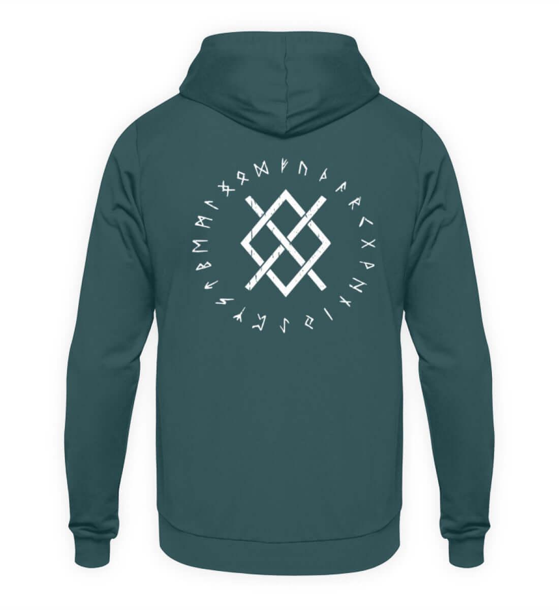 "Odins Gungnir Rune" Wikinger-Hoodie – Stärke des Allvaters - Nordic Viking Wear