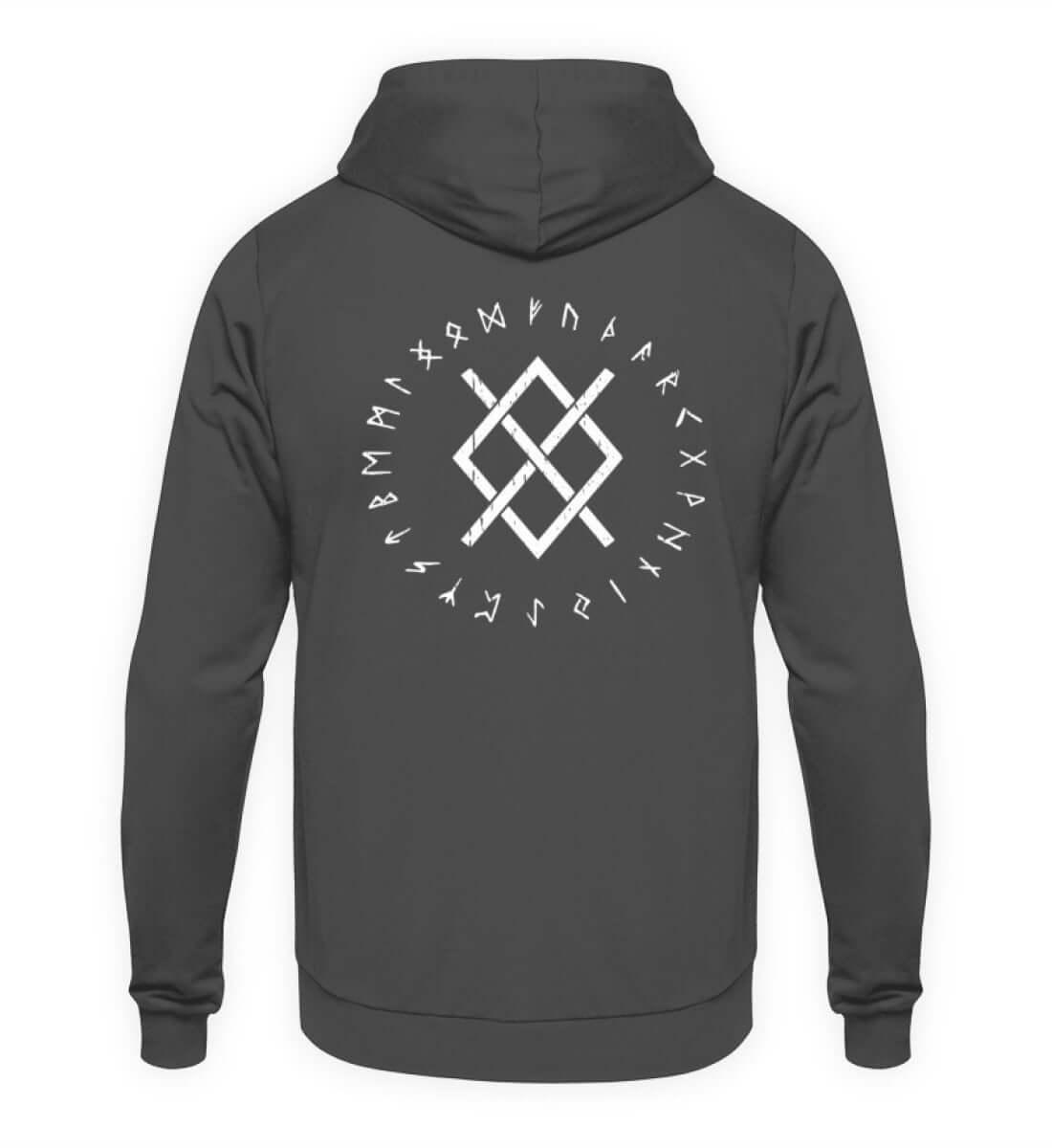 "Odins Gungnir Rune" Wikinger-Hoodie – Stärke des Allvaters - Nordic Viking Wear