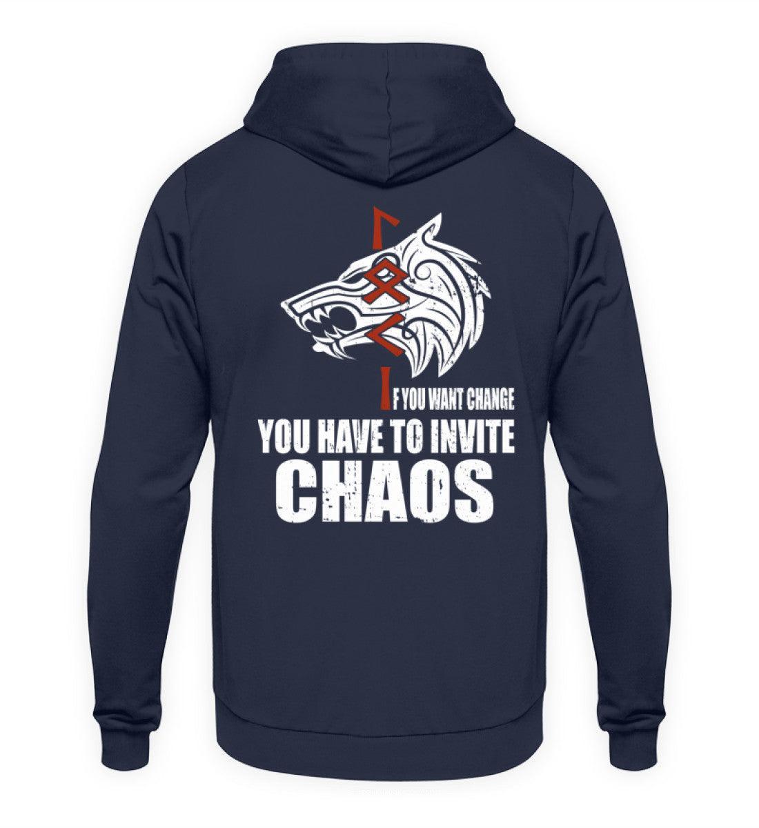 Loki Runes Viking Hoodie - "If You Want Change, You Have to Invite Chaos - Nordic Viking Wear