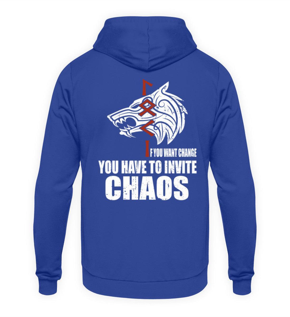 Loki Runes Viking Hoodie - "If You Want Change, You Have to Invite Chaos - Nordic Viking Wear