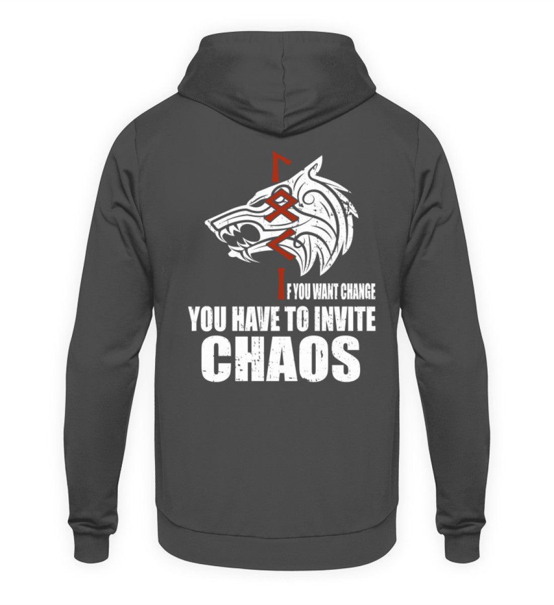 Loki Runes Viking Hoodie - "If You Want Change, You Have to Invite Chaos - Nordic Viking Wear