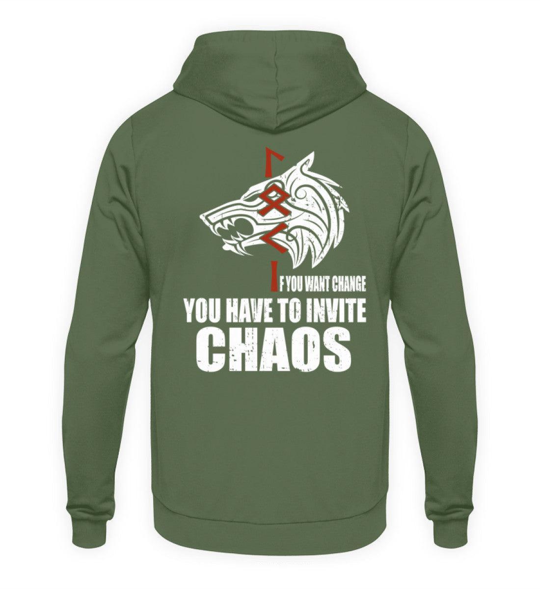 Loki Runes Viking Hoodie - "If You Want Change, You Have to Invite Chaos - Nordic Viking Wear
