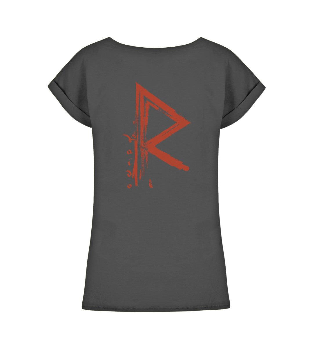 Schildmaiden Extendet Shirt – Rune Raido: Symbol der Reise und des Wandels - Nordic Viking Wear