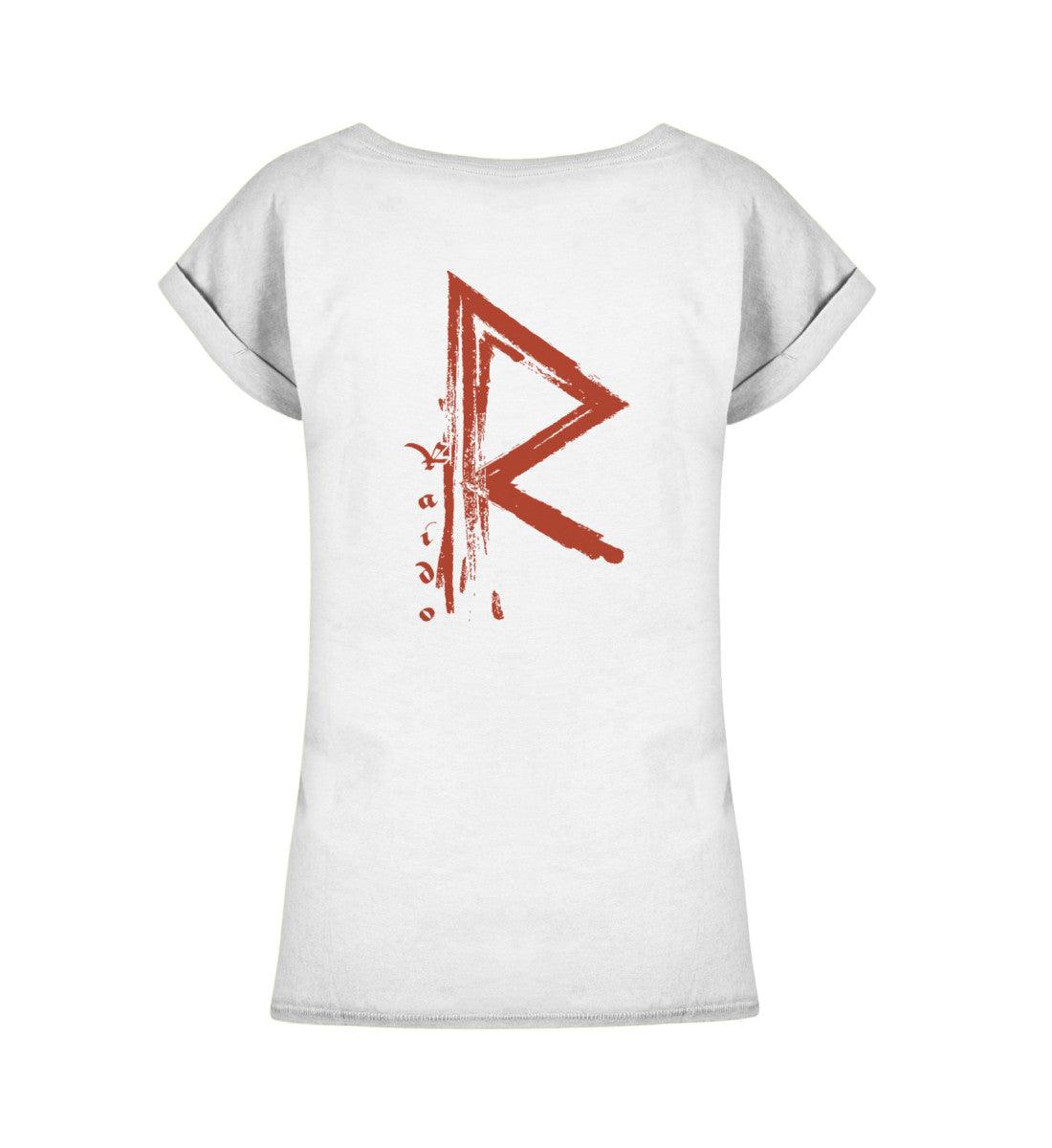 Schildmaiden Extendet Shirt – Rune Raido: Symbol der Reise und des Wandels - Nordic Viking Wear