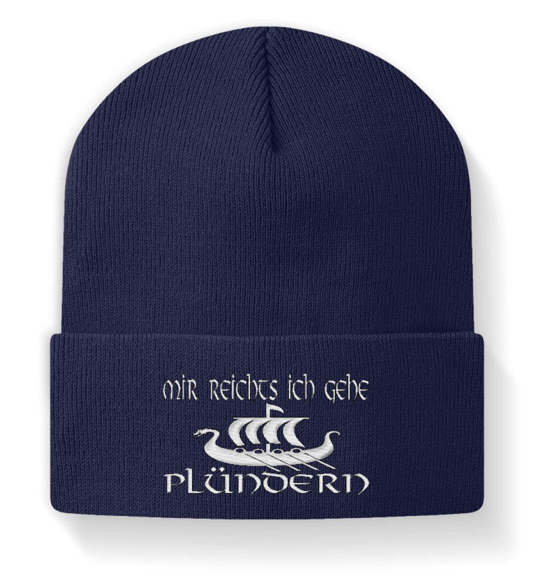 Wikinger-Beanie "Mir reicht's, ich gehe plündern" – Motivierende Mütze für Abenteurer - Nordic Viking Wear