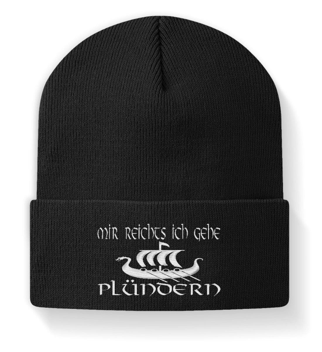 Wikinger-Beanie "Mir reicht's, ich gehe plündern" – Motivierende Mütze für Abenteurer - Nordic Viking Wear