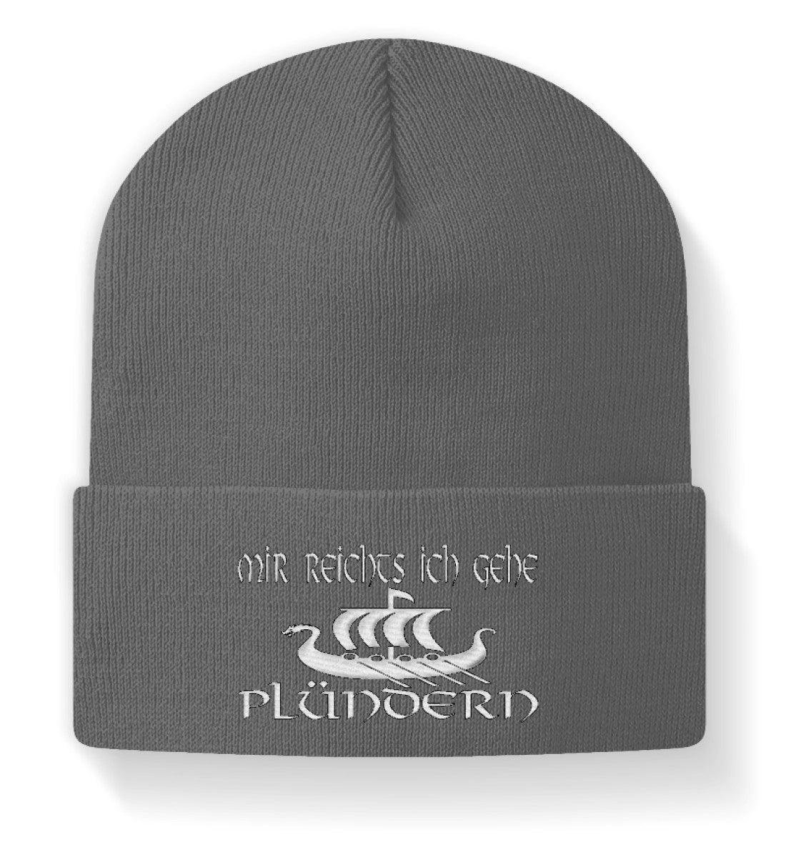 Wikinger-Beanie "Mir reicht's, ich gehe plündern" – Motivierende Mütze für Abenteurer - Nordic Viking Wear