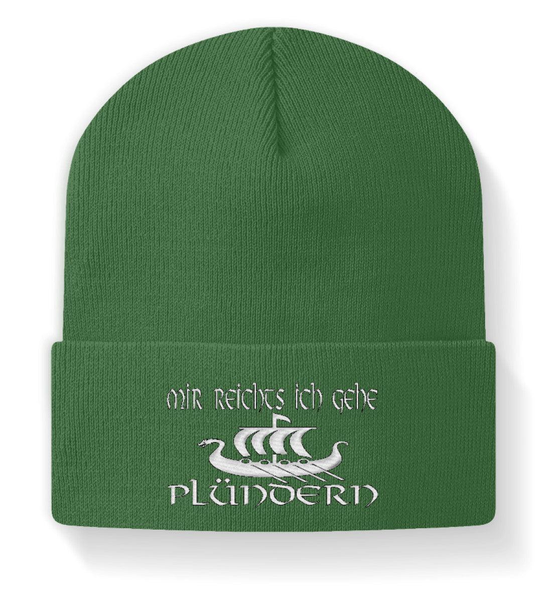 Wikinger-Beanie "Mir reicht's, ich gehe plündern" – Motivierende Mütze für Abenteurer - Nordic Viking Wear