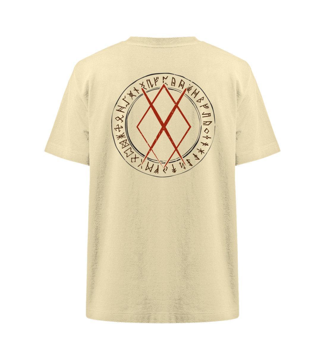 Wikinger Heavy Oversize Shirt Gungnir-Rune und Runenkreis - Kraftvolles Nordisches Design - Nordic Viking Wear