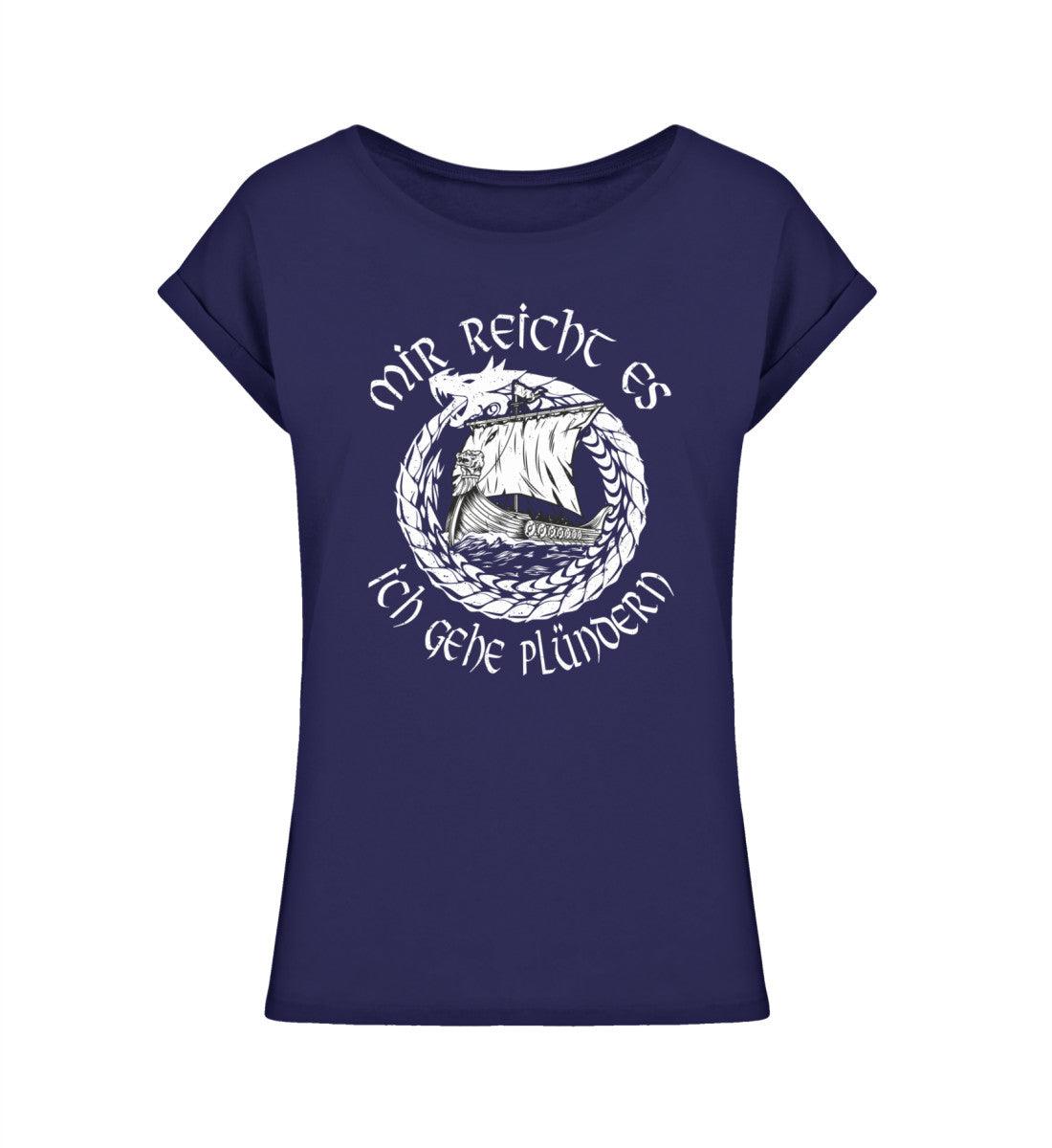 Schildmaiden Extended Shirt – "Mir reicht es, ich gehe plündern" Wikingerschiff - Nordic Viking Wear