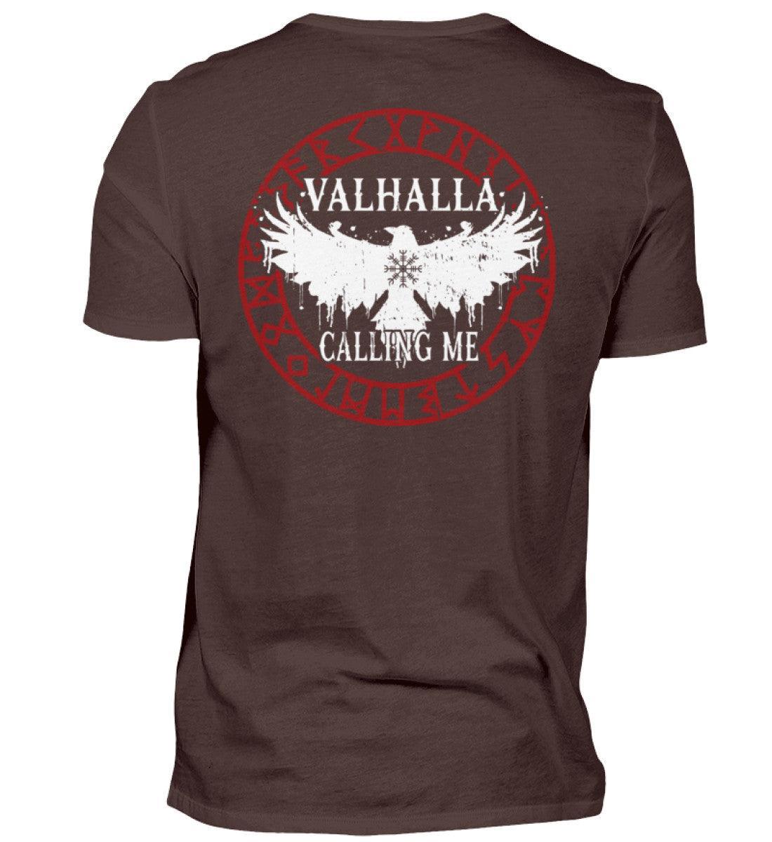 Wikinger Backprint Shirt "Ruf nach Valhalla" – Antworte dem Ruf der Ehre - Nordic Viking Wear