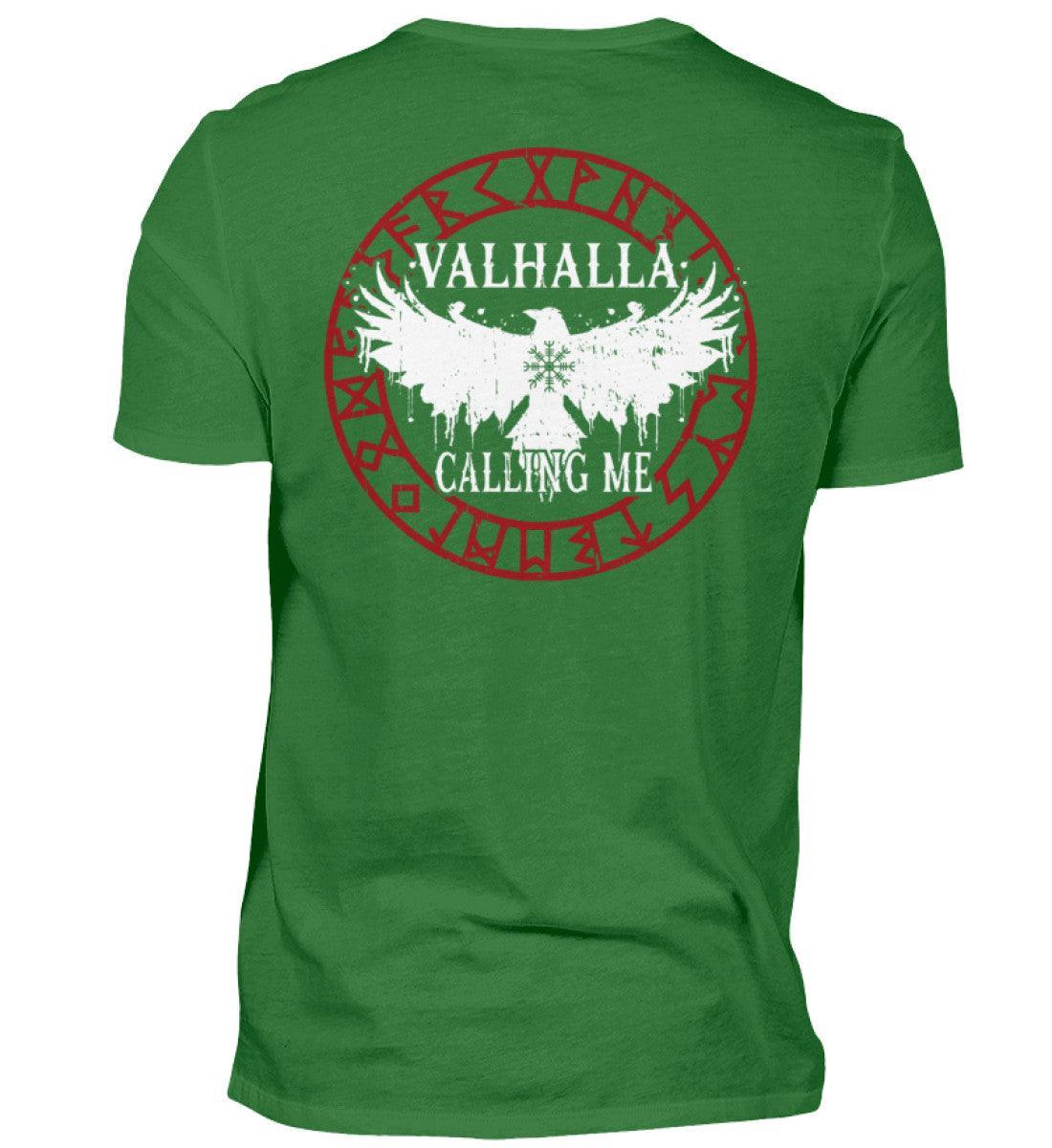 Wikinger Backprint Shirt "Ruf nach Valhalla" – Antworte dem Ruf der Ehre - Nordic Viking Wear