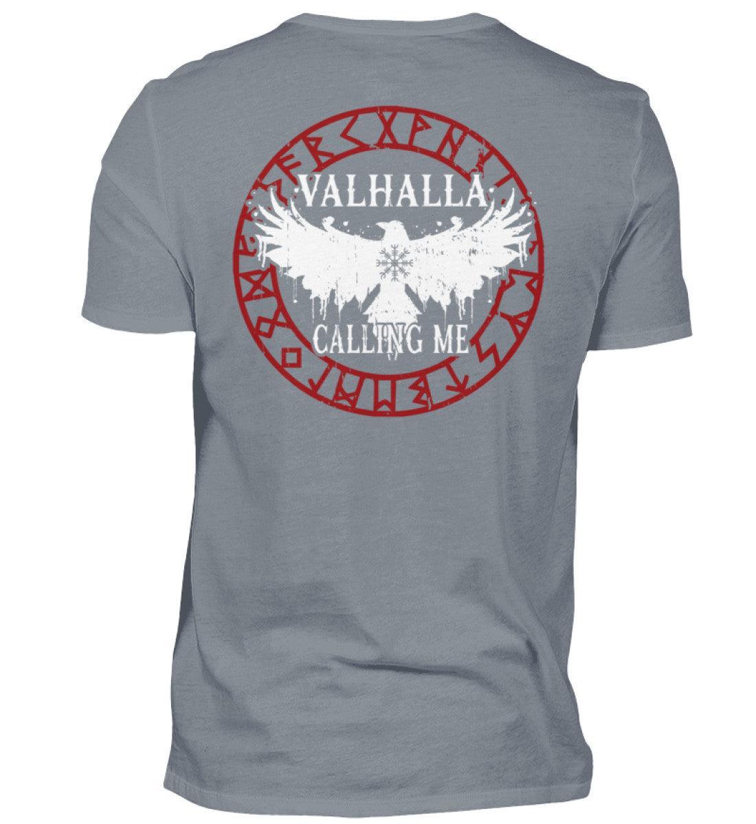 Wikinger Backprint Shirt "Ruf nach Valhalla" – Antworte dem Ruf der Ehre - Nordic Viking Wear