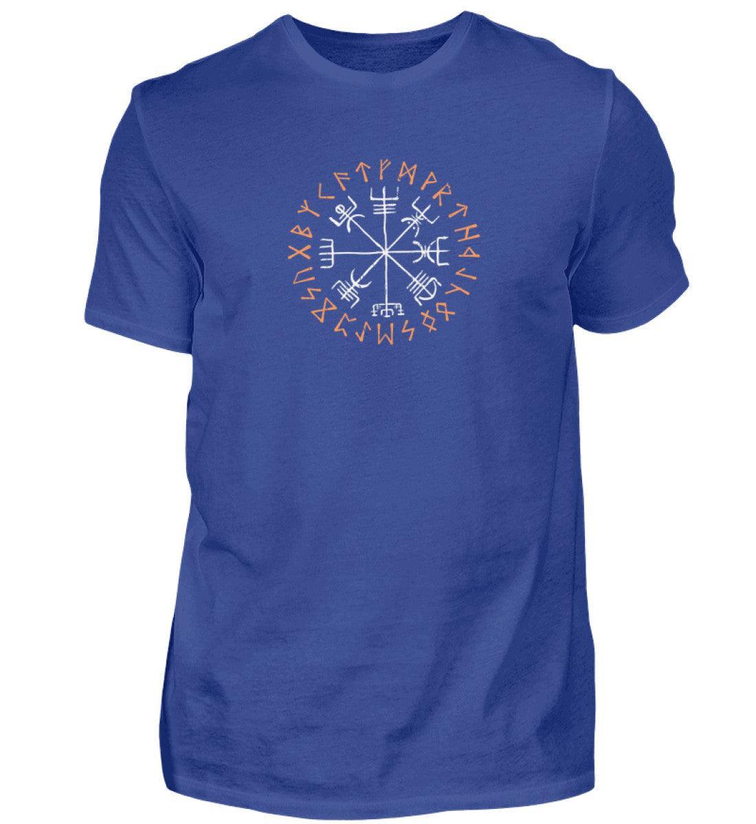Wikinger Vegvisir T-Shirt - Kompass Runen Symbol Tee - Nordischer Navigationspfad Shirt - Nordic Viking Wear