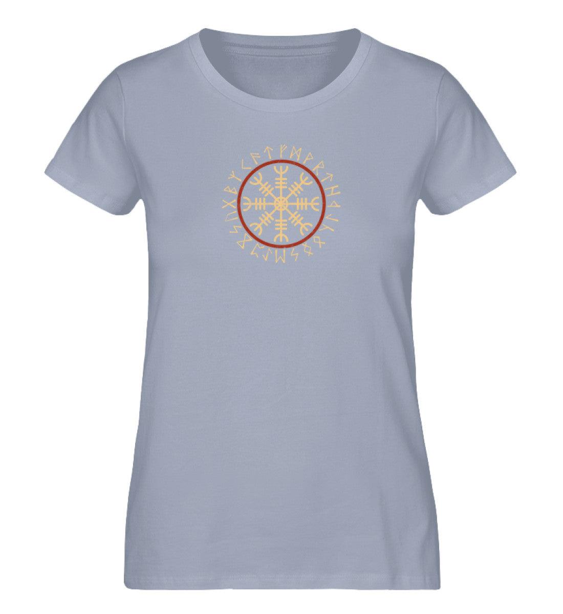 Schildmaiden Expresser Shirt „Helm of Awe T-Shirt – Nordische Runen und Wikinger-Symbolik“ - Nordic Viking Wear