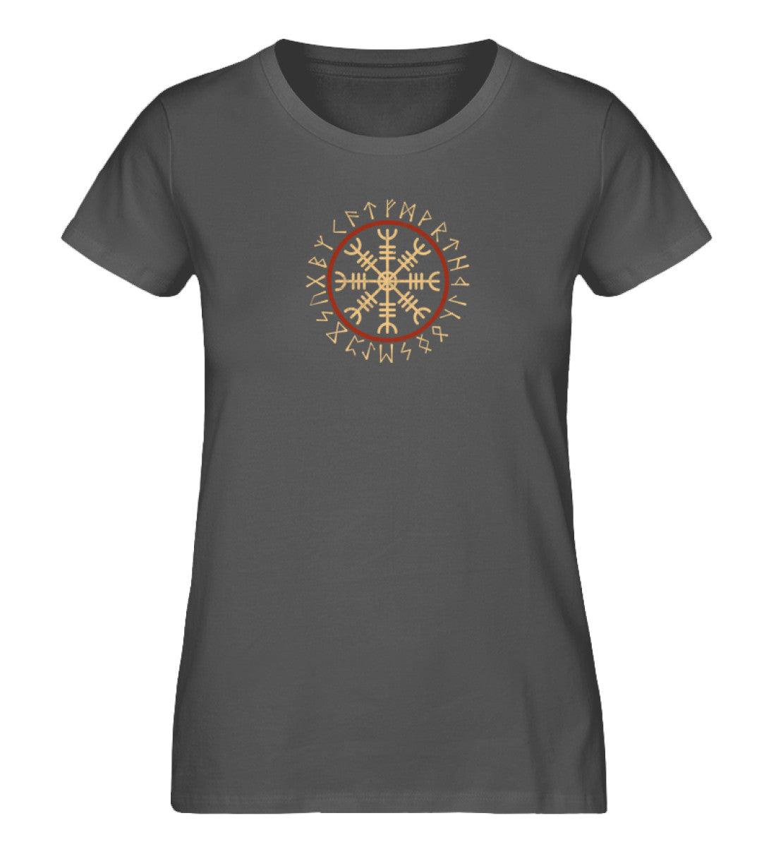 Schildmaiden Expresser Shirt „Helm of Awe T-Shirt – Nordische Runen und Wikinger-Symbolik“ - Nordic Viking Wear