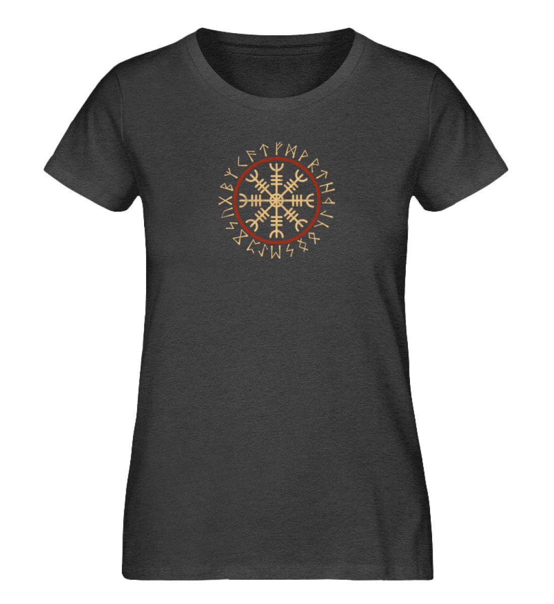 Schildmaiden Expresser Shirt „Helm of Awe T-Shirt – Nordische Runen und Wikinger-Symbolik“ - Nordic Viking Wear