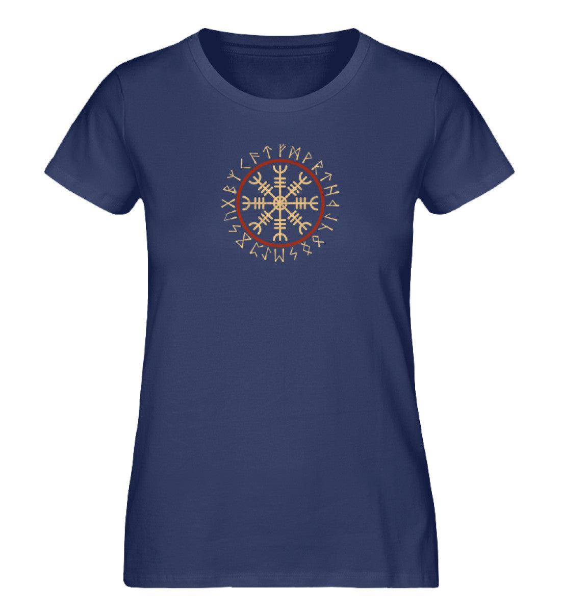 Schildmaiden Expresser Shirt „Helm of Awe T-Shirt – Nordische Runen und Wikinger-Symbolik“ - Nordic Viking Wear