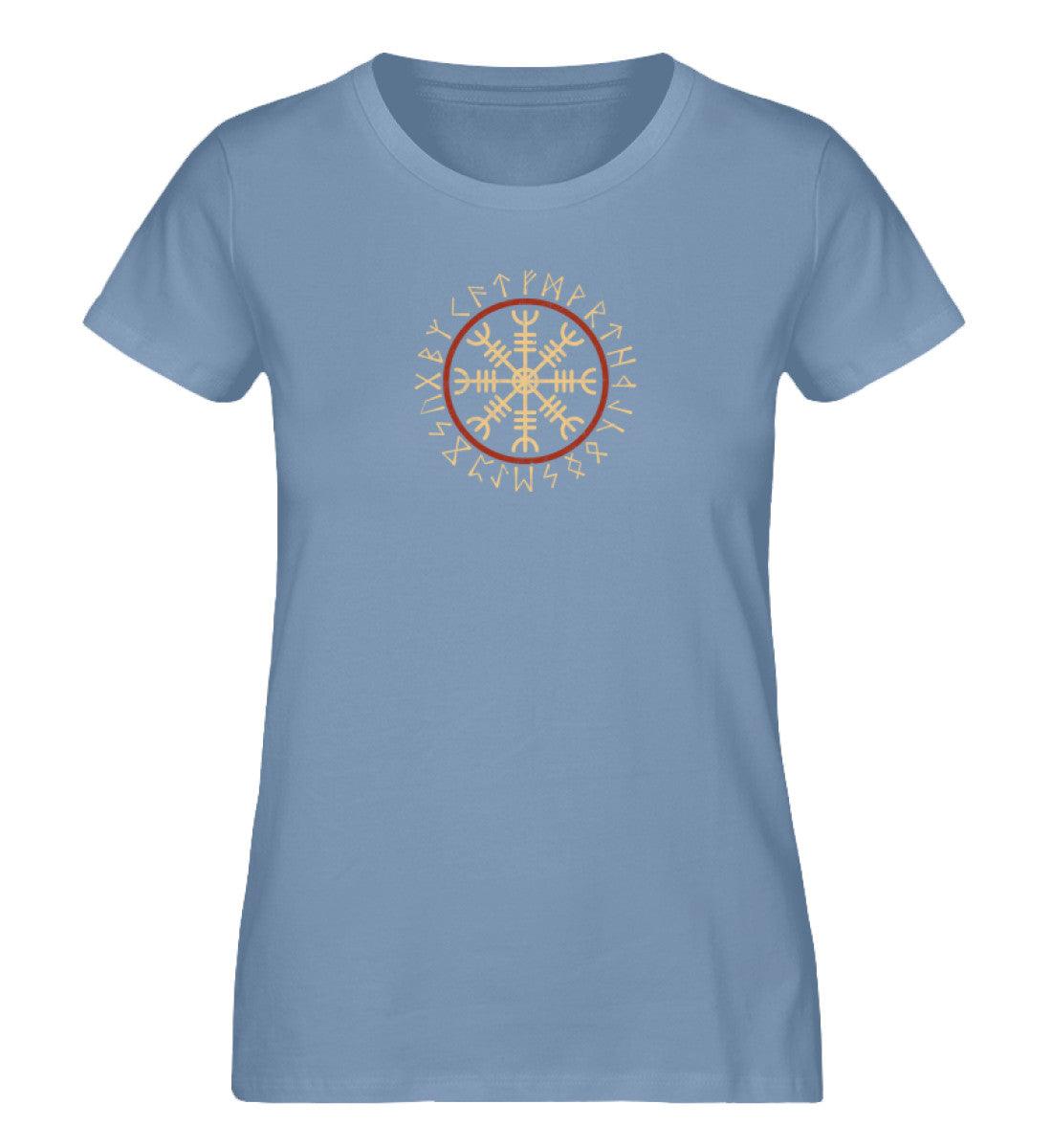 Schildmaiden Expresser Shirt „Helm of Awe T-Shirt – Nordische Runen und Wikinger-Symbolik“ - Nordic Viking Wear